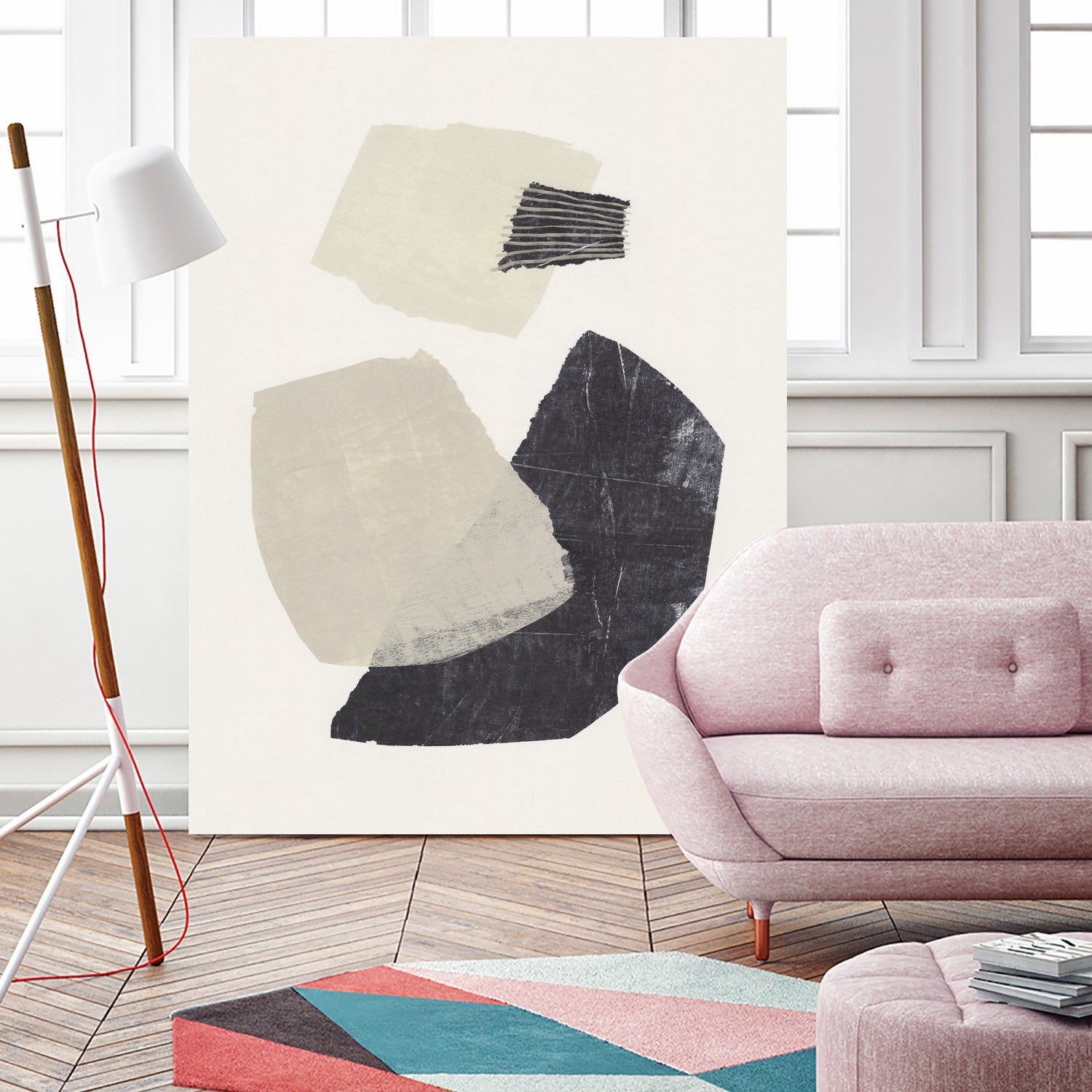 Monochrome Shapes #1 by Alisa Galitsyna on GIANT ART - collage abstract collage