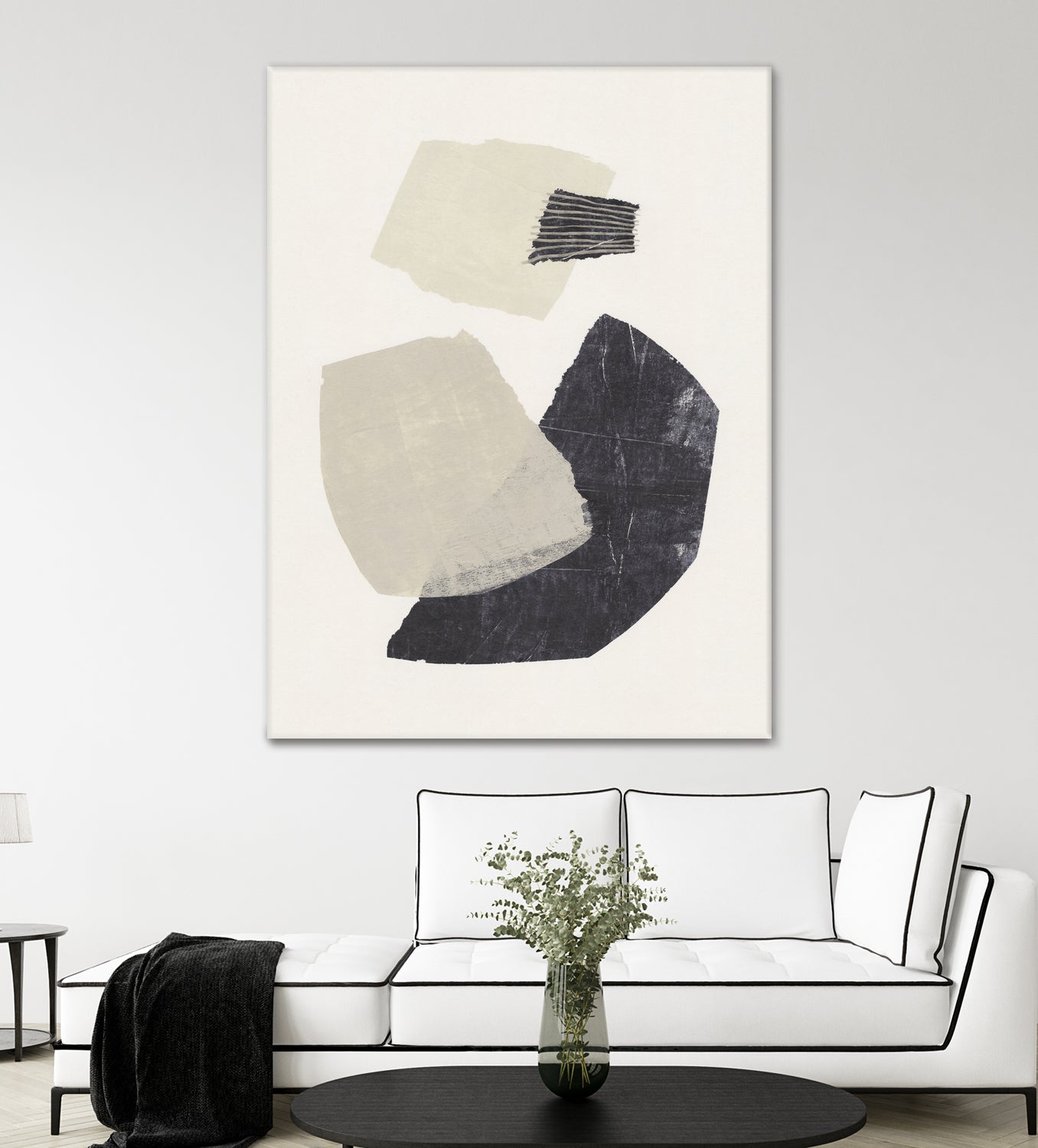 Monochrome Shapes #1 by Alisa Galitsyna on GIANT ART - collage abstract collage