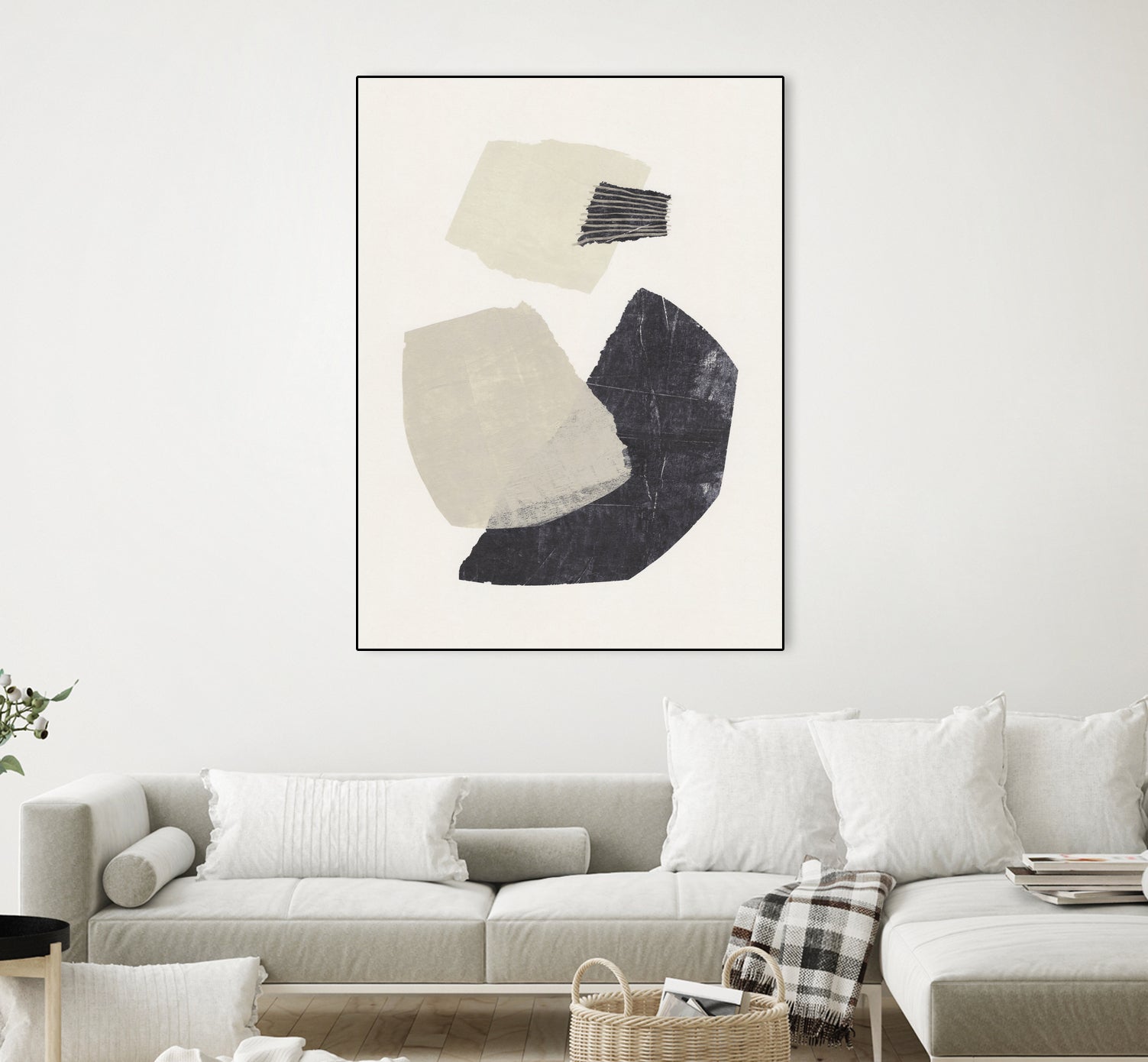 Monochrome Shapes #1 by Alisa Galitsyna on GIANT ART - collage abstract collage