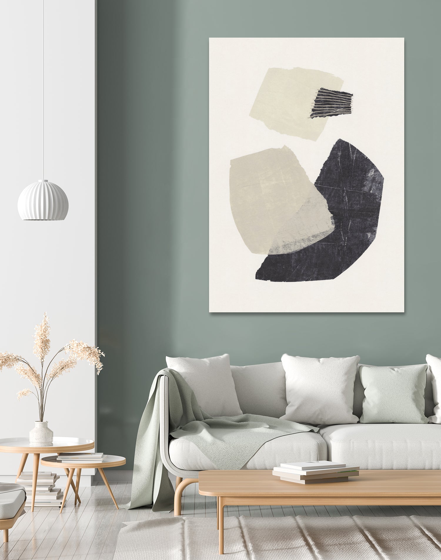 Monochrome Shapes #1 by Alisa Galitsyna on GIANT ART - collage abstract collage