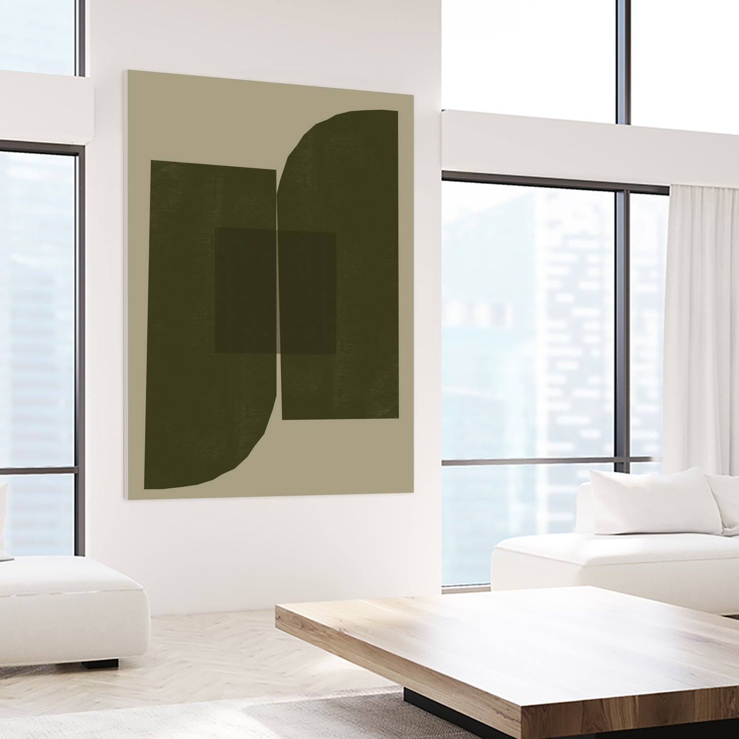 Green Composition _2 by THE MIUUS STUDIO on GIANT ART - abstract abstract abstract