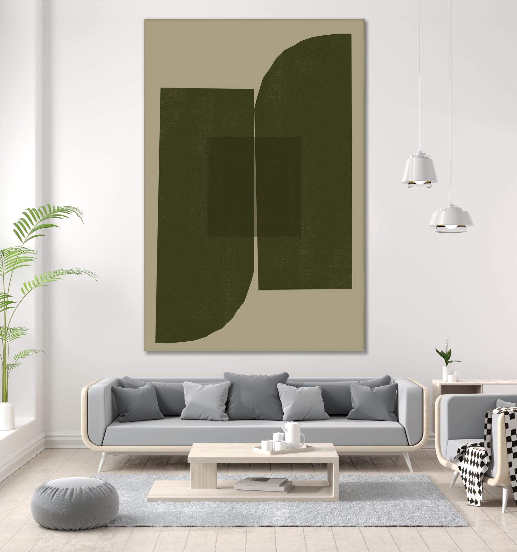 Green Composition _2 by THE MIUUS STUDIO on GIANT ART - abstract abstract abstract