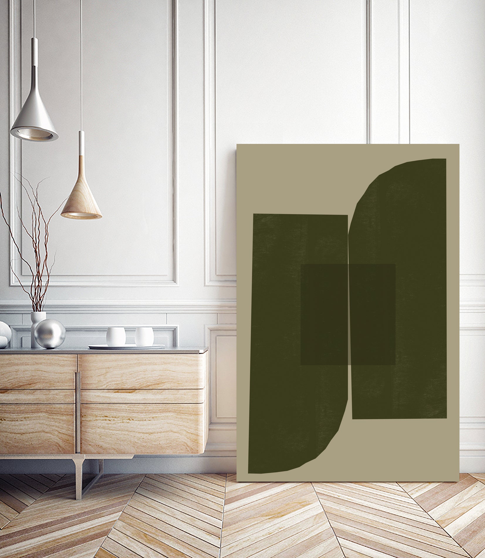 Green Composition _2 by THE MIUUS STUDIO on GIANT ART - abstract abstract abstract