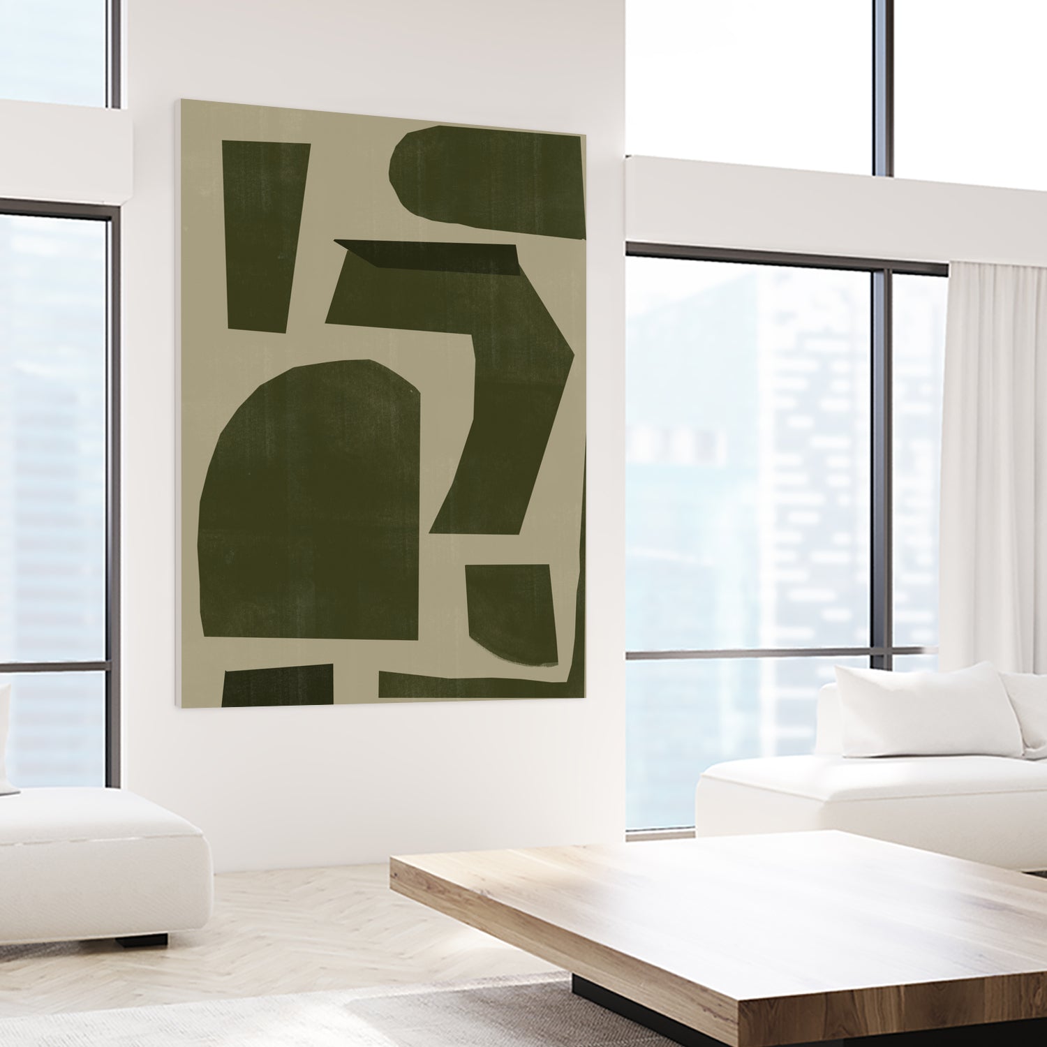 Green Composition _1 by THE MIUUS STUDIO on GIANT ART - abstract abstract abstract