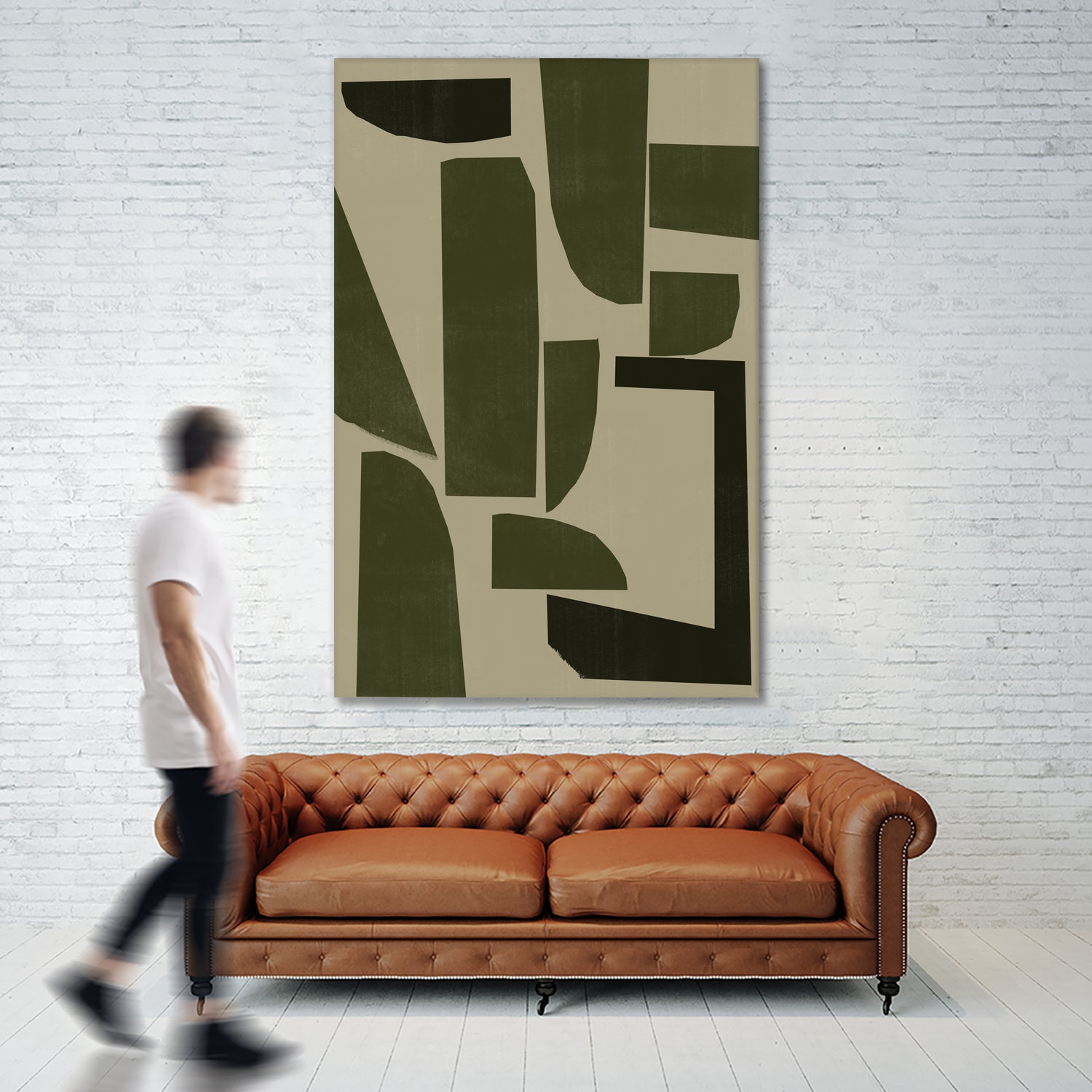 Green Composition _3 by THE MIUUS STUDIO on GIANT ART - abstract abstract abstract