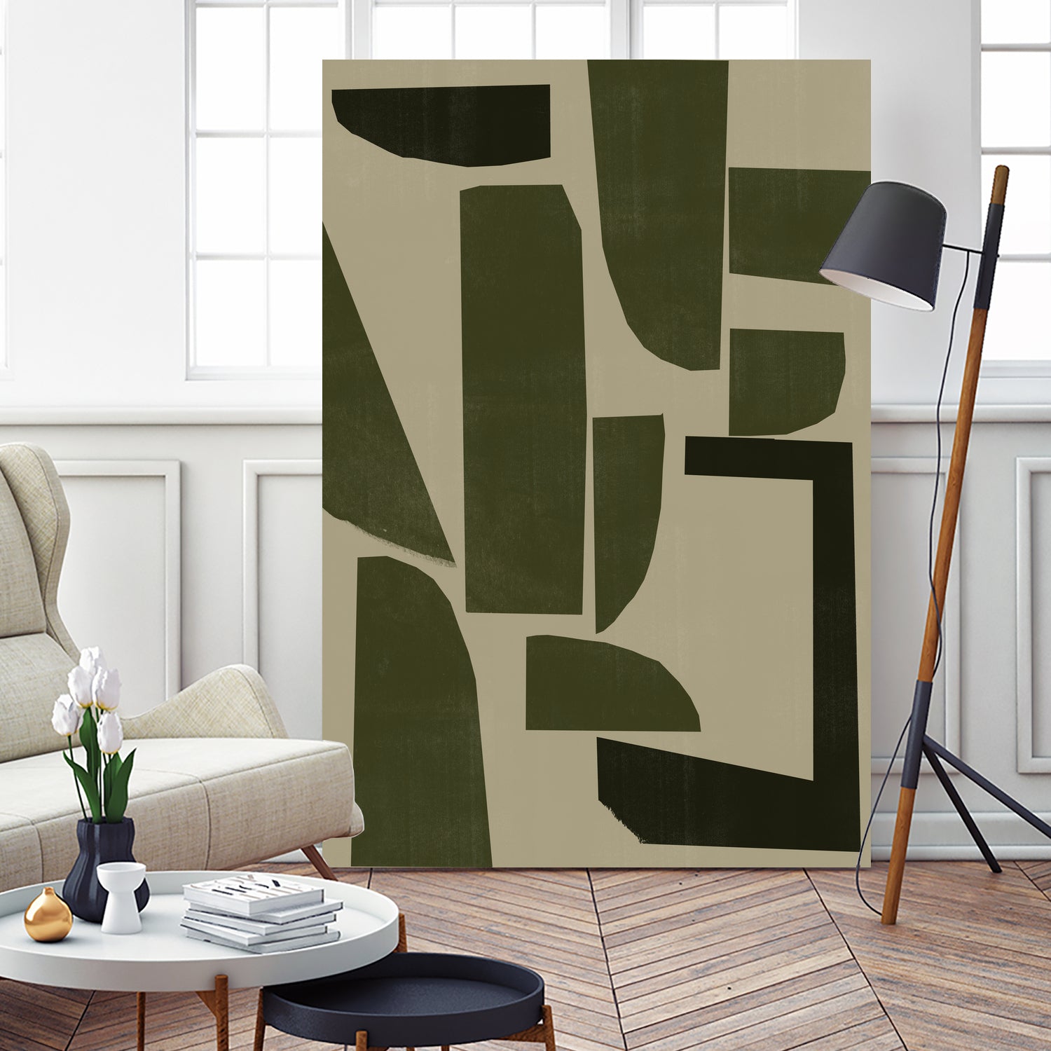 Green Composition _3 by THE MIUUS STUDIO on GIANT ART - abstract abstract abstract