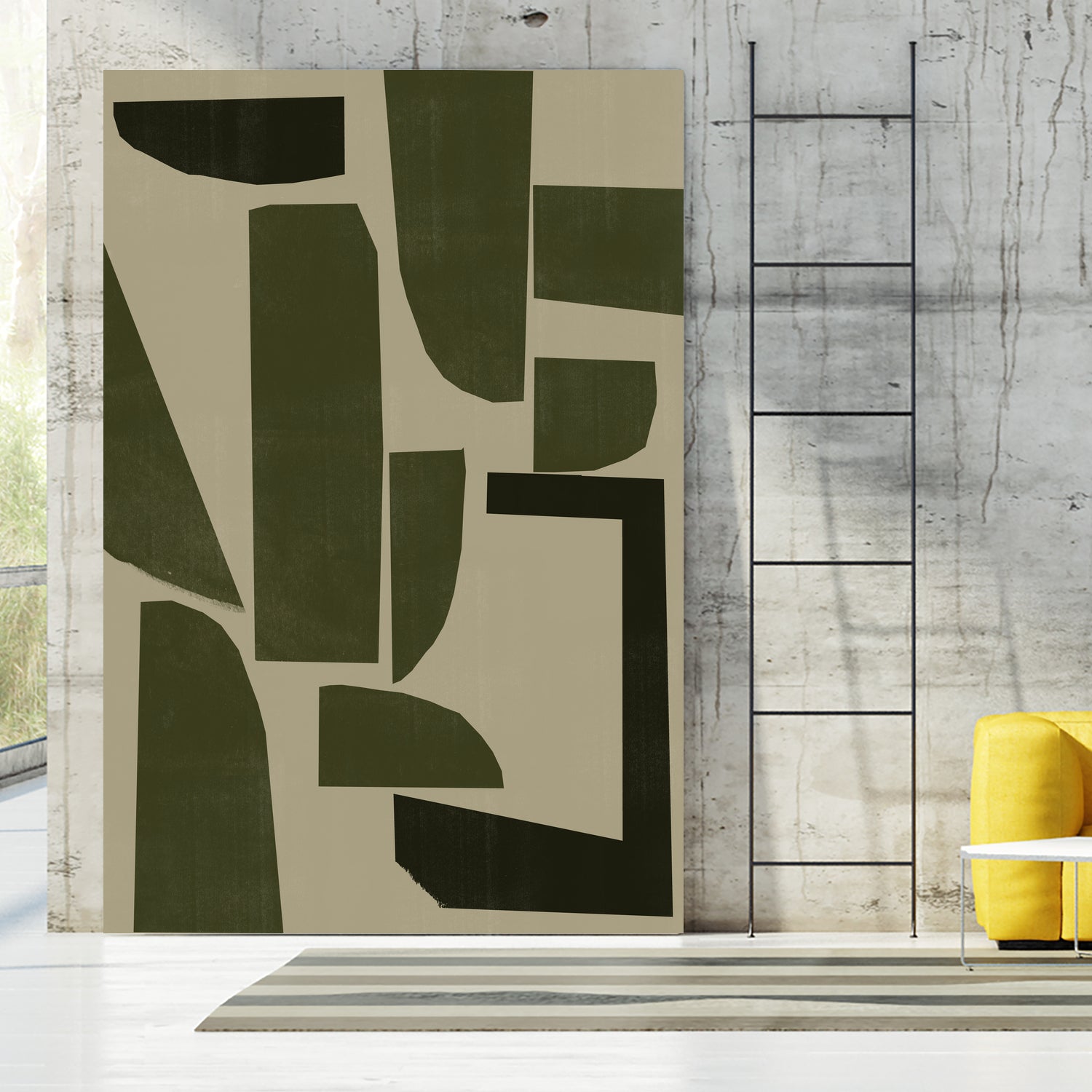 Green Composition _3 by THE MIUUS STUDIO on GIANT ART - abstract abstract abstract