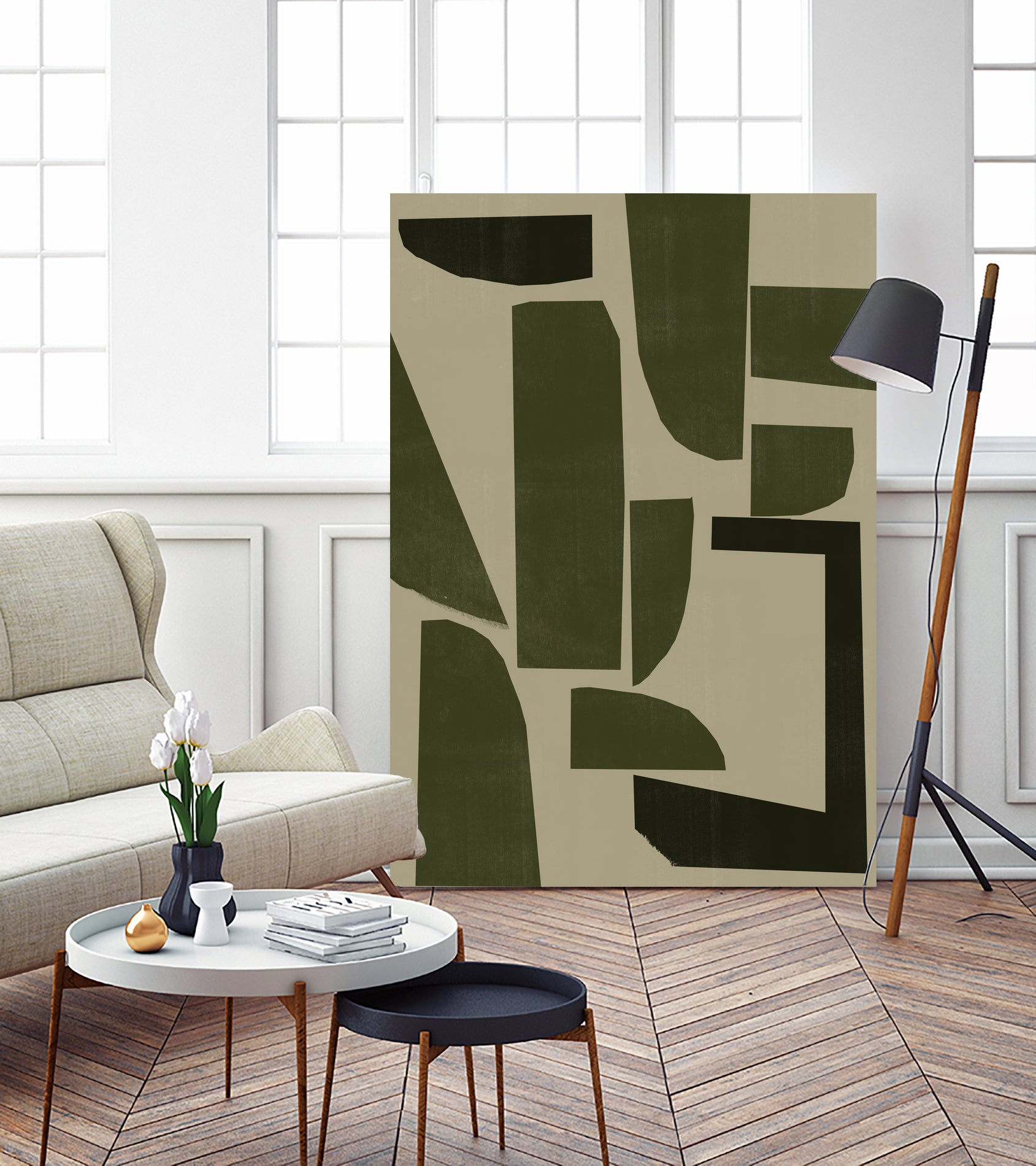 Green Composition _3 by THE MIUUS STUDIO on GIANT ART - abstract abstract abstract