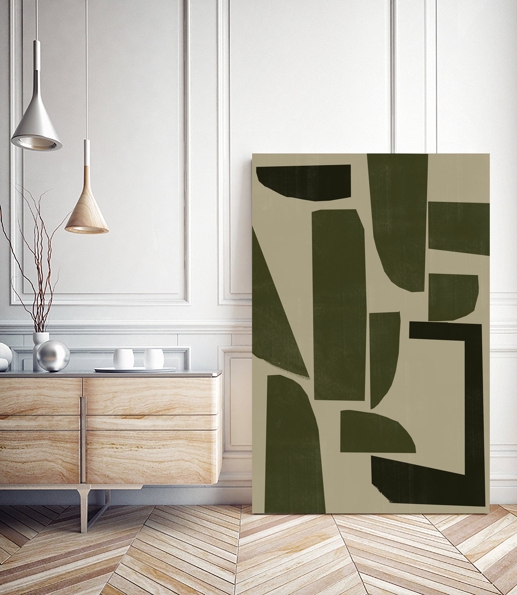 Green Composition _3 by THE MIUUS STUDIO on GIANT ART - abstract abstract abstract