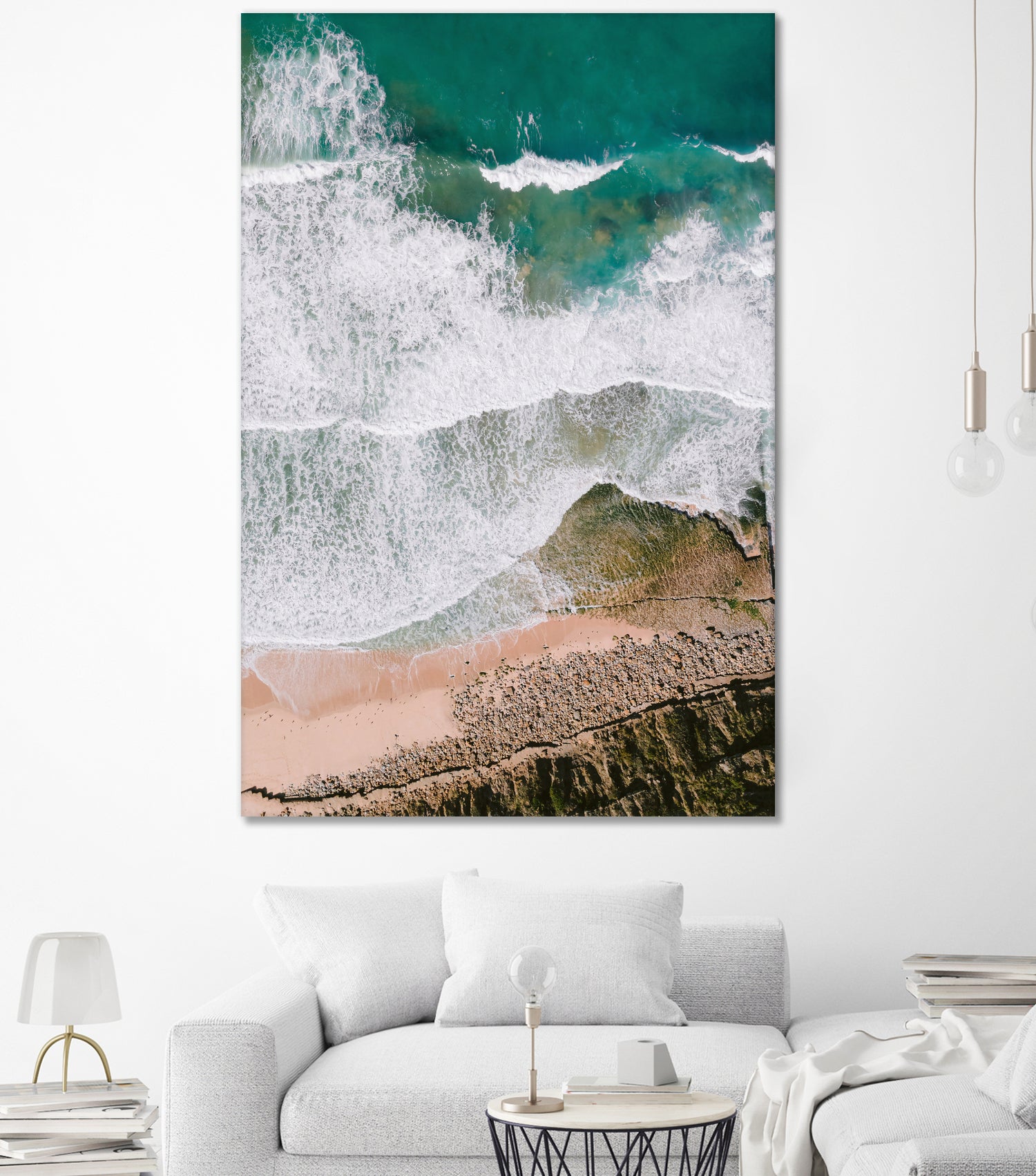 Waves by Raisa Zwart on GIANT ART - green coastal