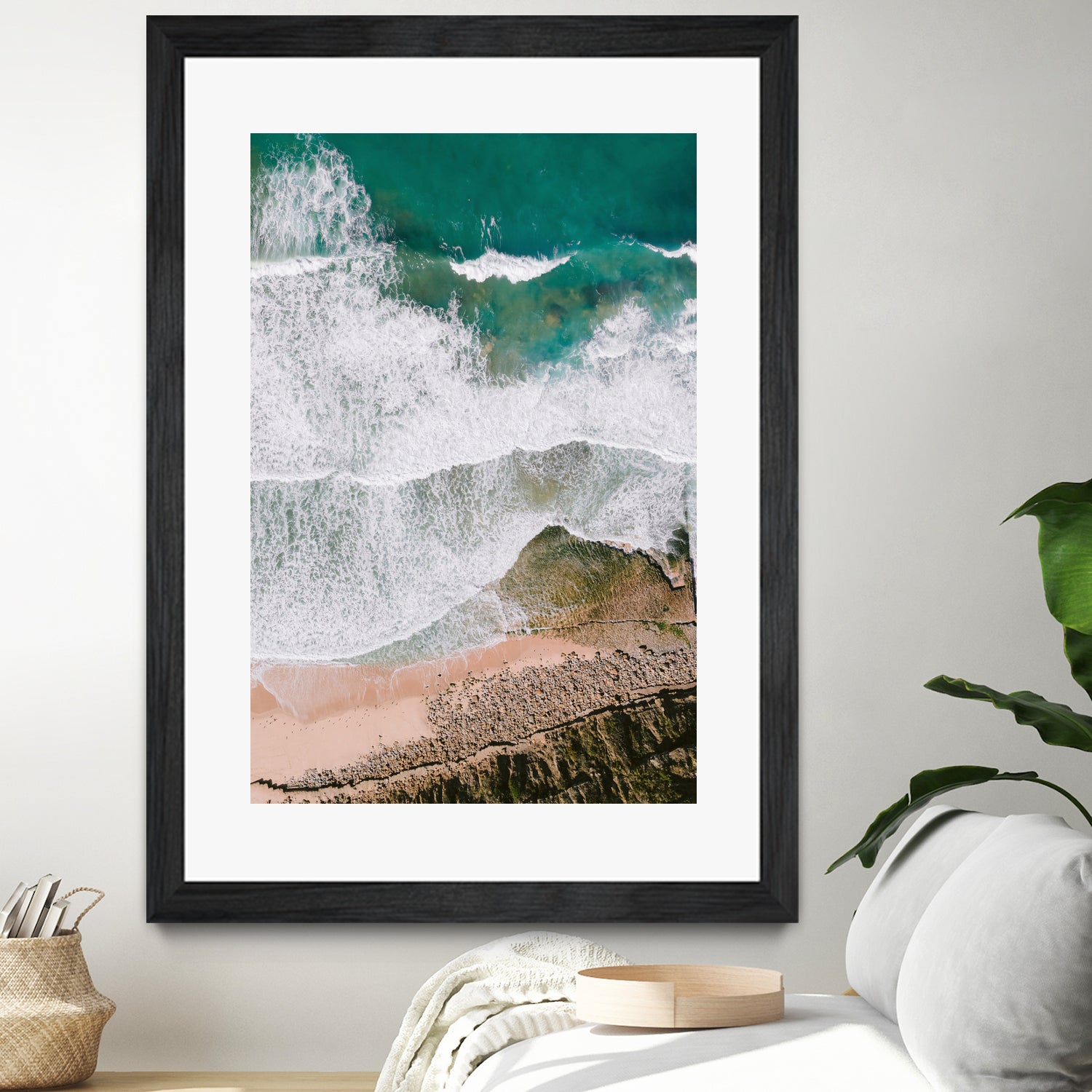 Waves by Raisa Zwart on GIANT ART - green coastal