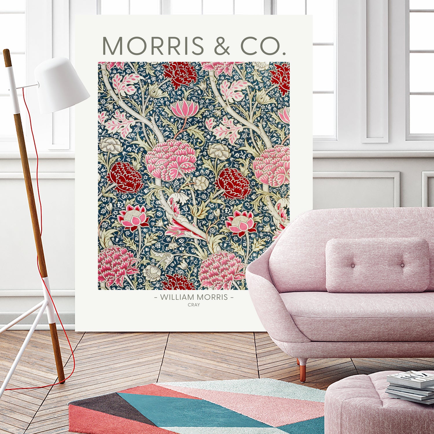 Cray by william Morris on GIANT ART - red botanical william morris