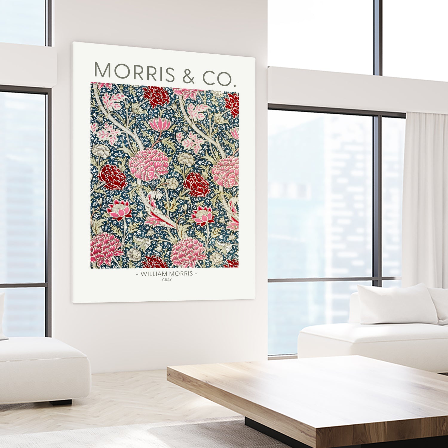 Cray by william Morris on GIANT ART - red botanical william morris