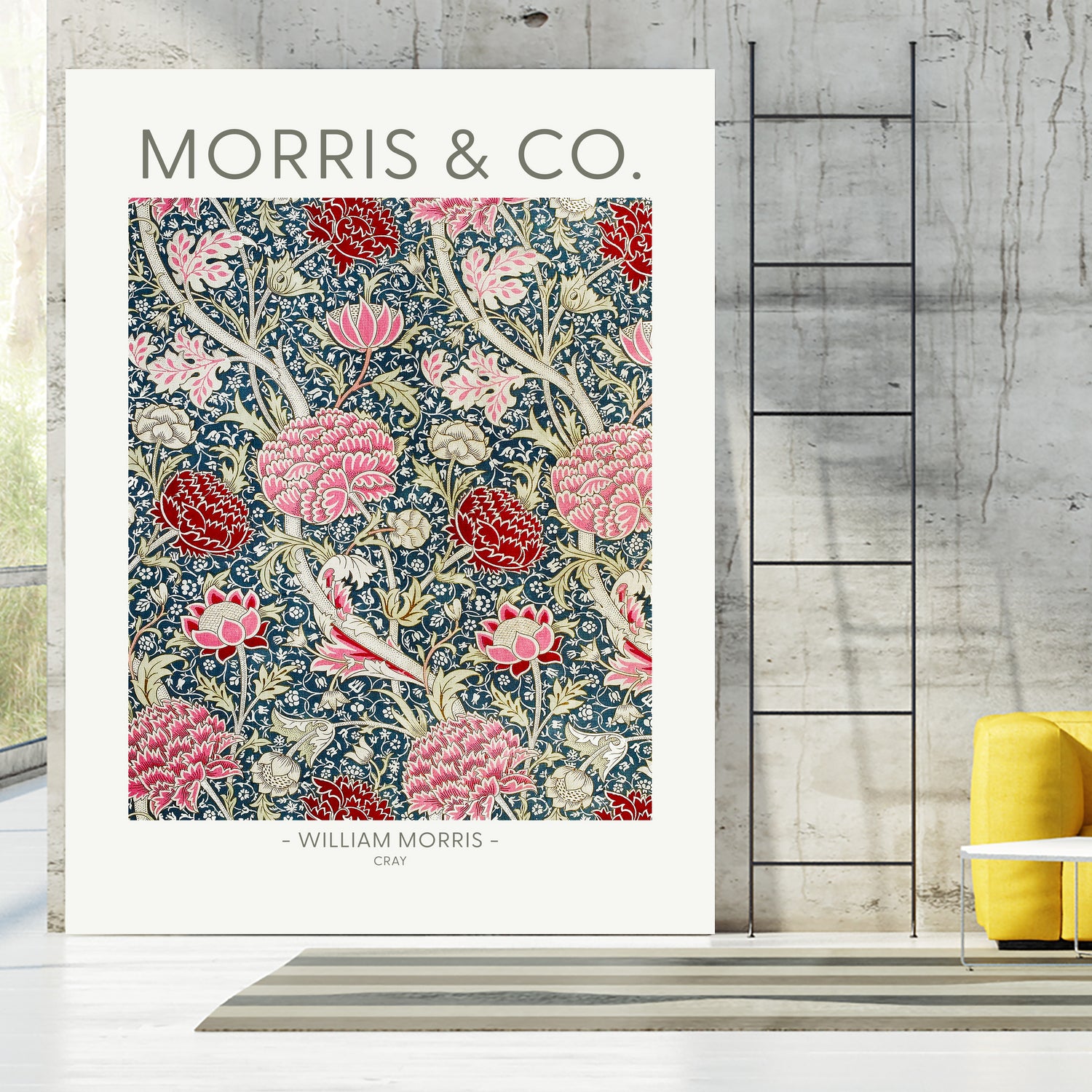 Cray by william Morris on GIANT ART - red botanical william morris