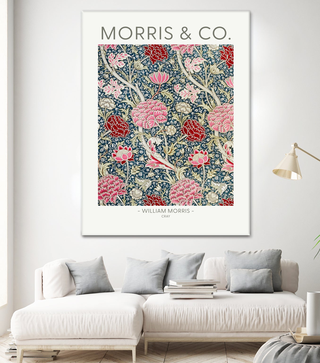 Cray by william Morris on GIANT ART - red botanical william morris