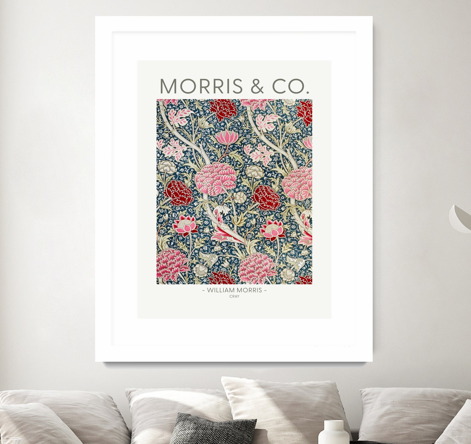 Cray by william Morris on GIANT ART - red botanical william morris