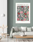 Cray by william Morris on GIANT ART - red botanical william morris