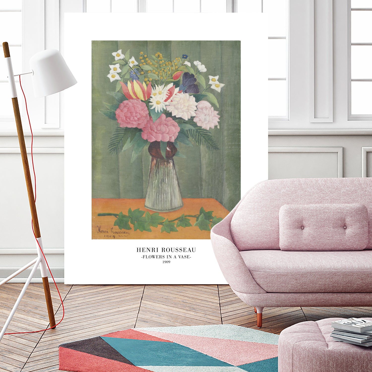 Flowers In a Vase by Henri Rousseau on GIANT ART - henri rousseau flowers and plants henri rousseau