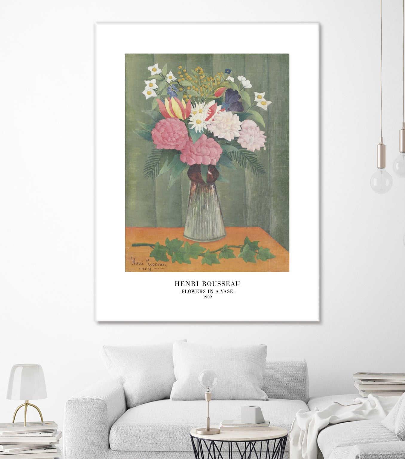 Flowers In a Vase by Henri Rousseau on GIANT ART - henri rousseau flowers and plants henri rousseau