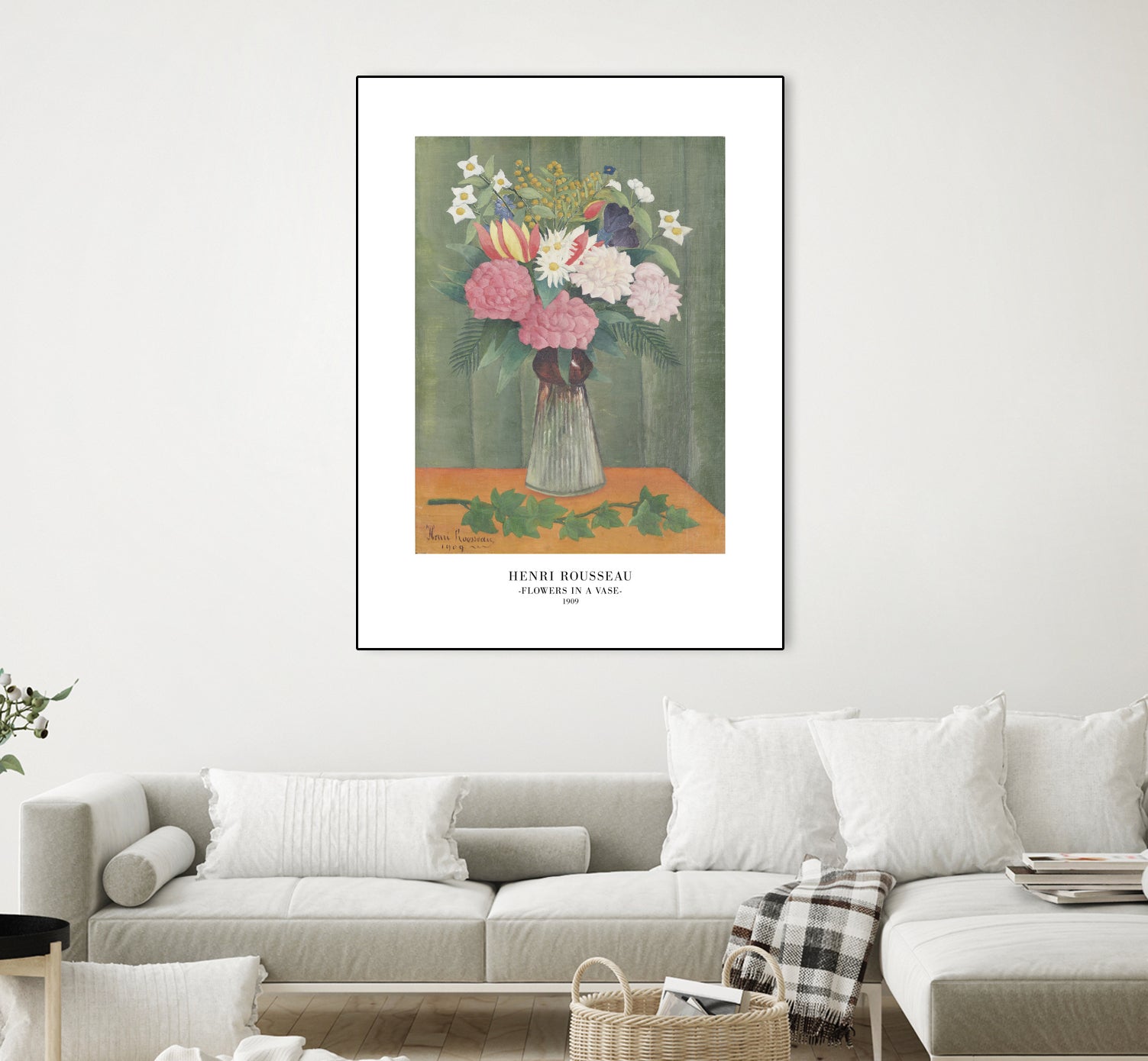 Flowers In a Vase by Henri Rousseau on GIANT ART - henri rousseau flowers and plants henri rousseau