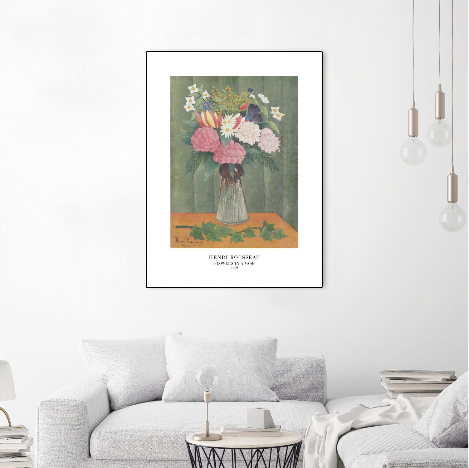 Flowers In a Vase by Henri Rousseau on GIANT ART - henri rousseau flowers and plants henri rousseau