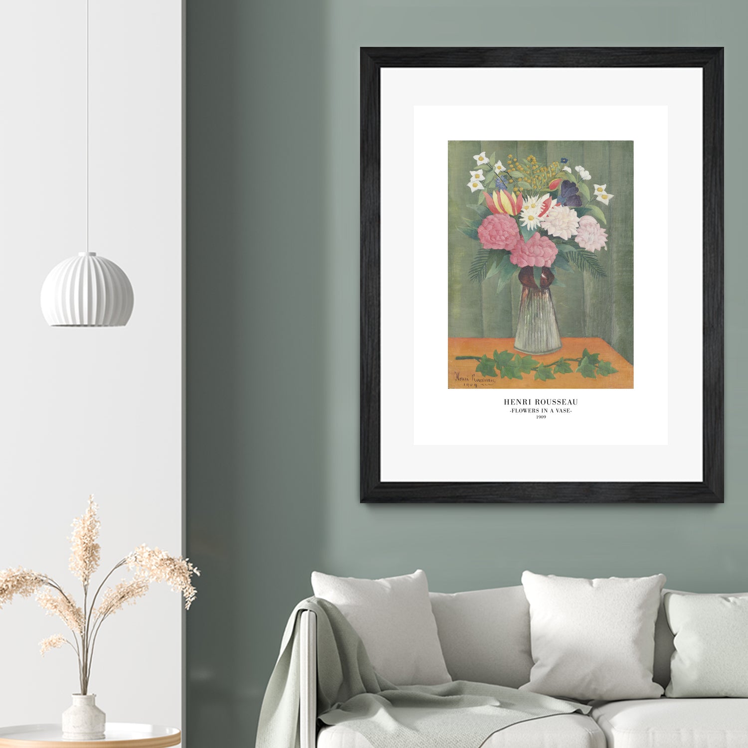 Flowers In a Vase by Henri Rousseau on GIANT ART - henri rousseau flowers and plants henri rousseau