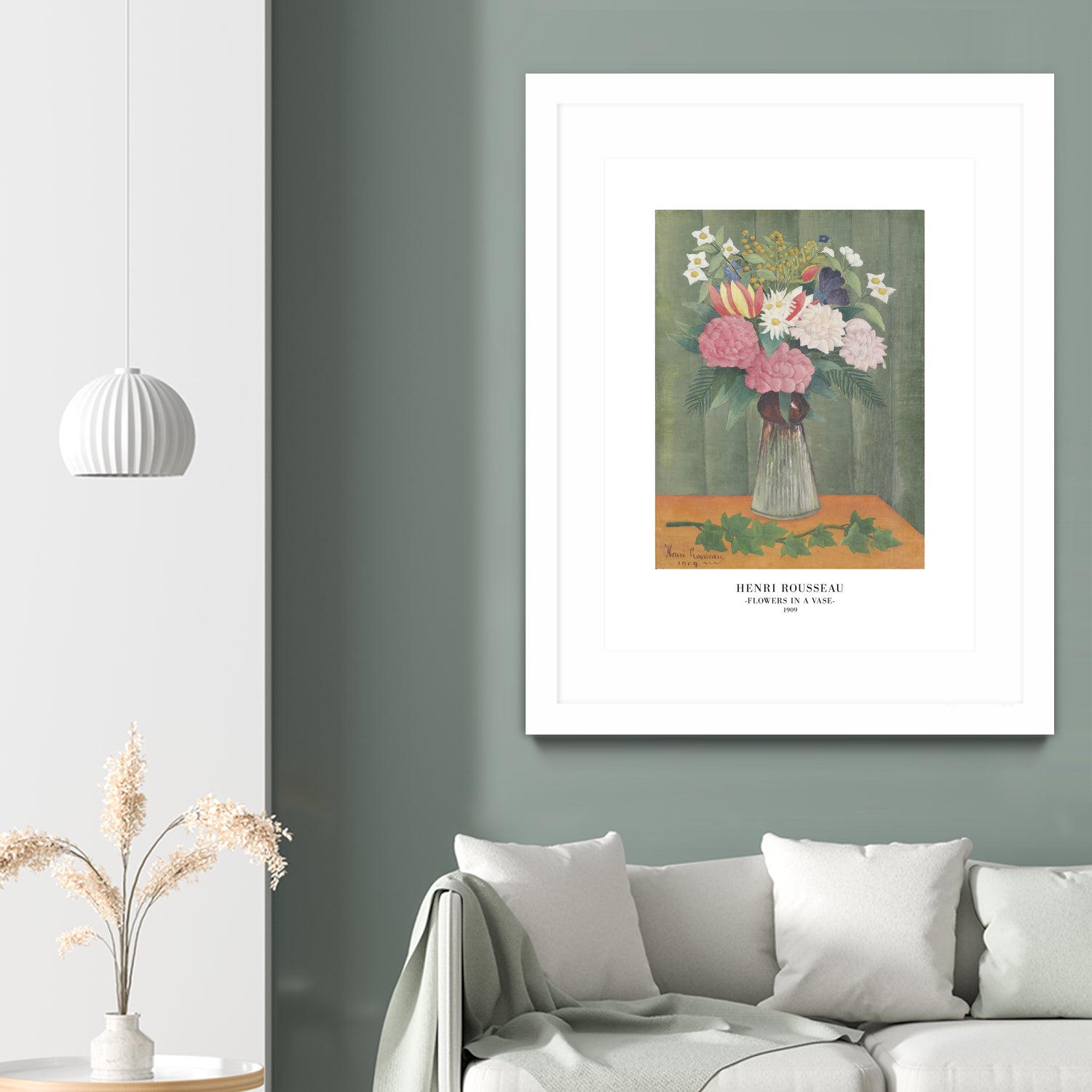 Flowers In a Vase by Henri Rousseau on GIANT ART - henri rousseau flowers and plants henri rousseau