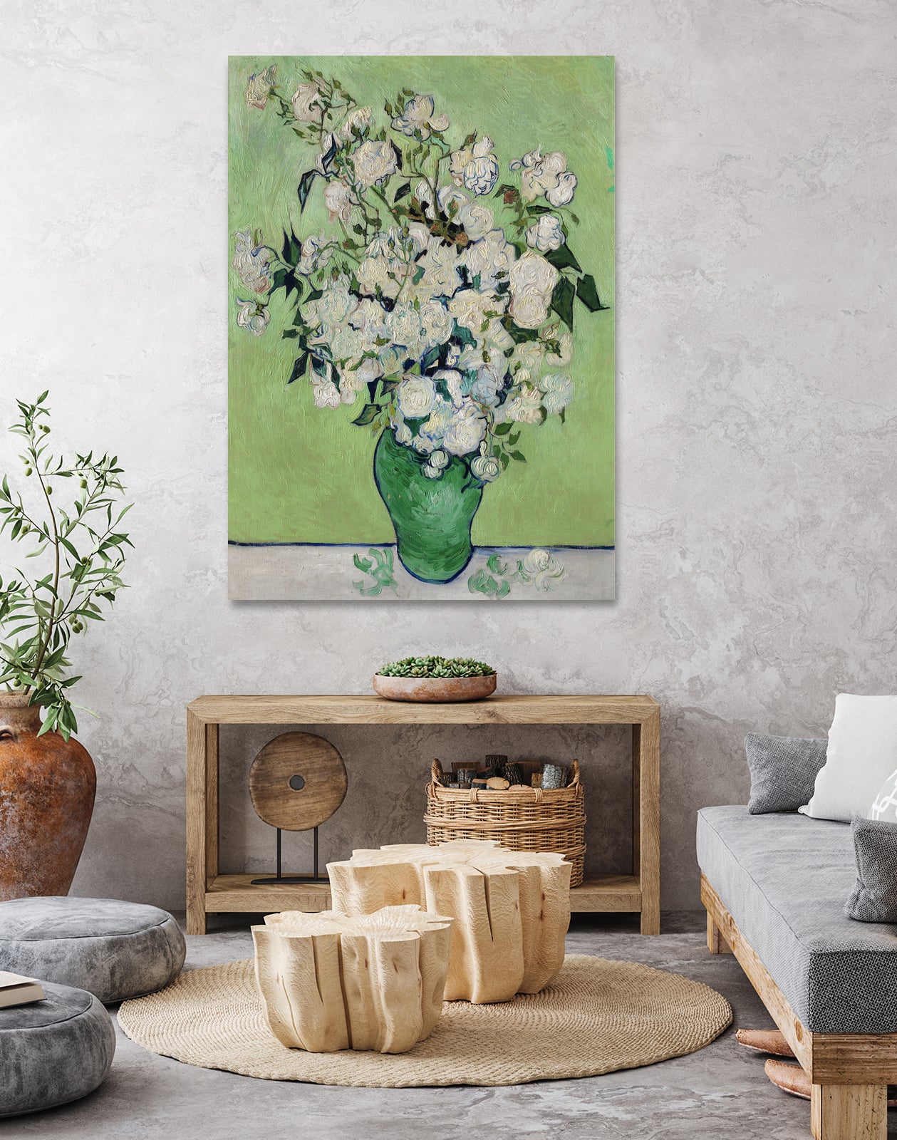 Roses by Vincent Van Gogh on GIANT ART - vincent van gogh paintings vincent van gogh