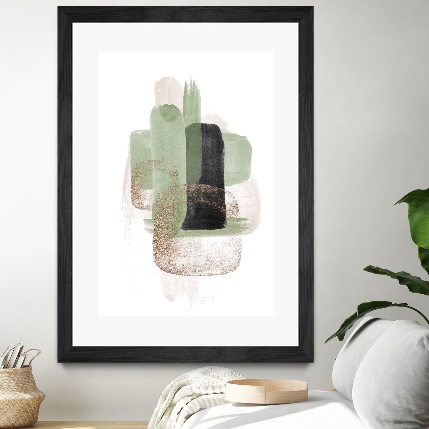 Simple Green-3 by Sally Ann Moss on GIANT ART - geometric geometric geometric