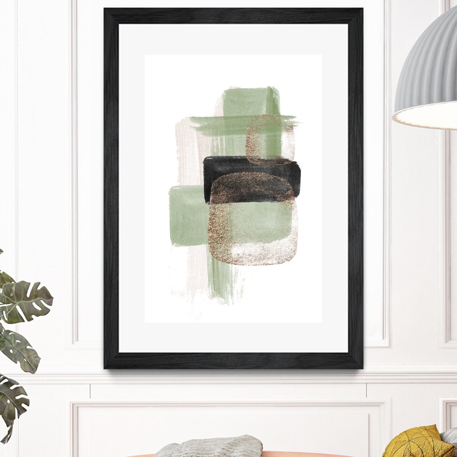 Simple Green-2 by Sally Ann Moss on GIANT ART - geometric geometric geometric