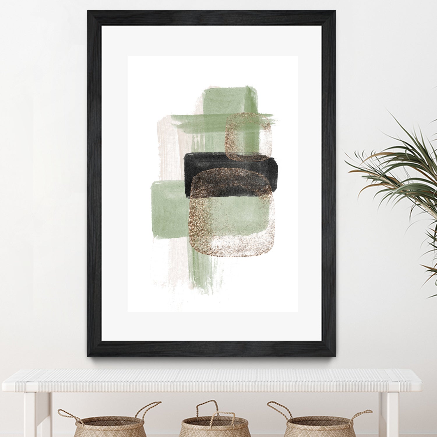 Simple Green-2 by Sally Ann Moss on GIANT ART - geometric geometric geometric