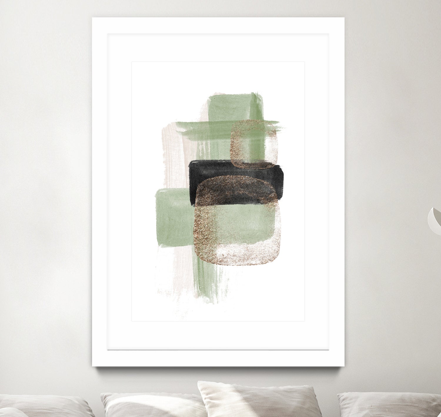 Simple Green-2 by Sally Ann Moss on GIANT ART - geometric geometric geometric