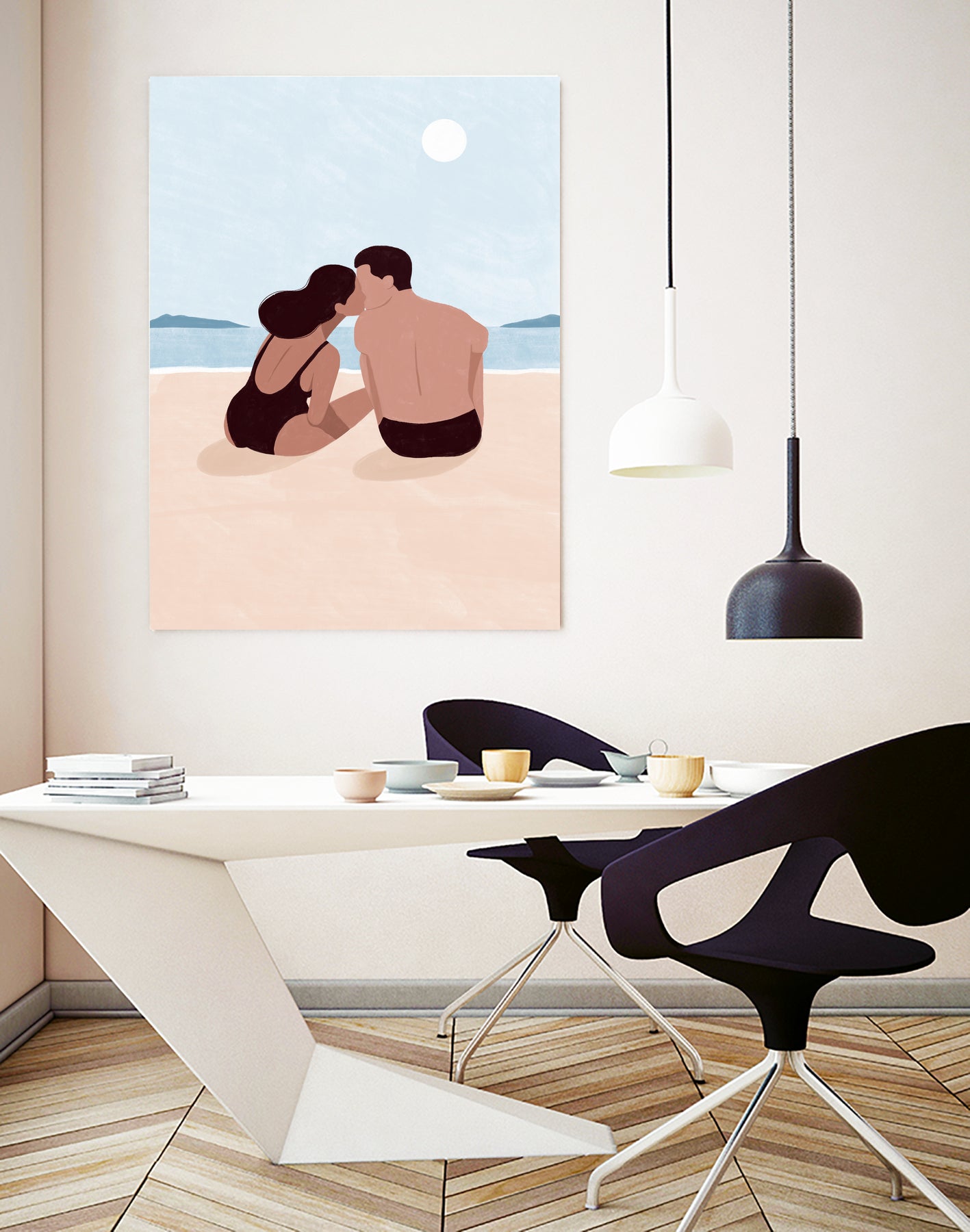 First Kiss by Maja on GIANT ART - illustration love