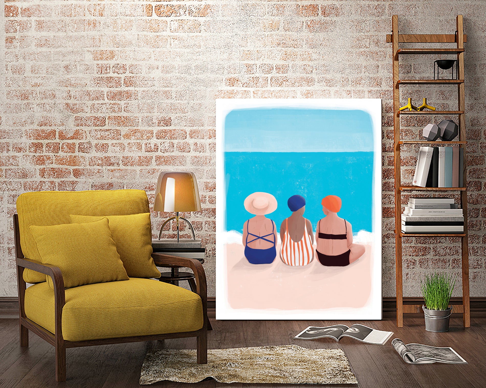 Cakula by Maja on GIANT ART - blue figurative hats