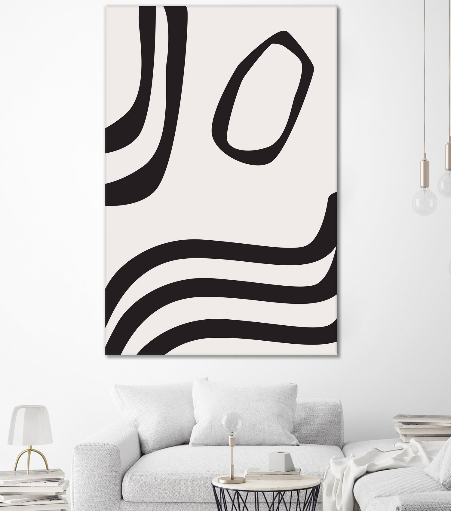 Black Curves by Sally Ann Moss on GIANT ART - line art abstract