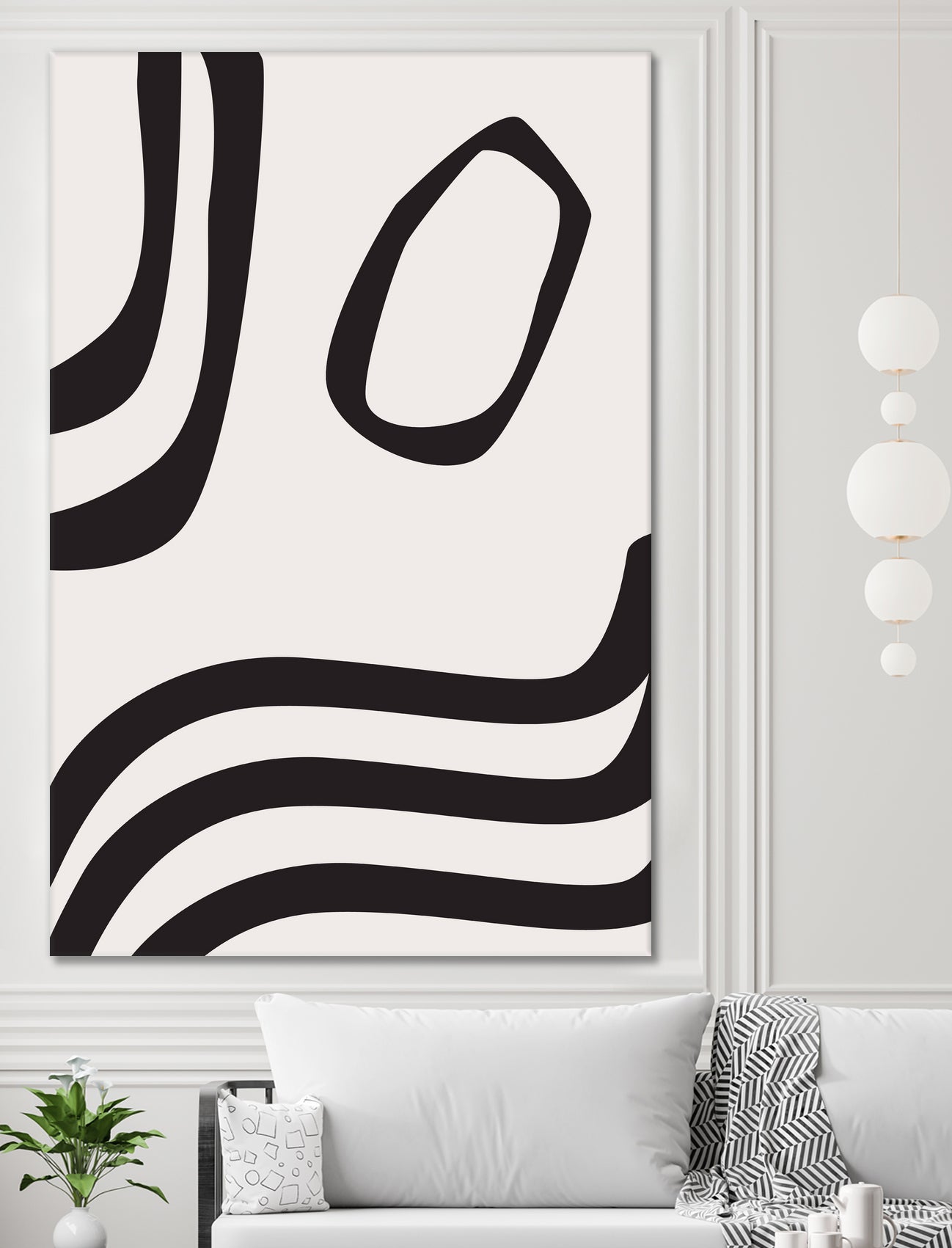 Black Curves by Sally Ann Moss on GIANT ART - line art abstract