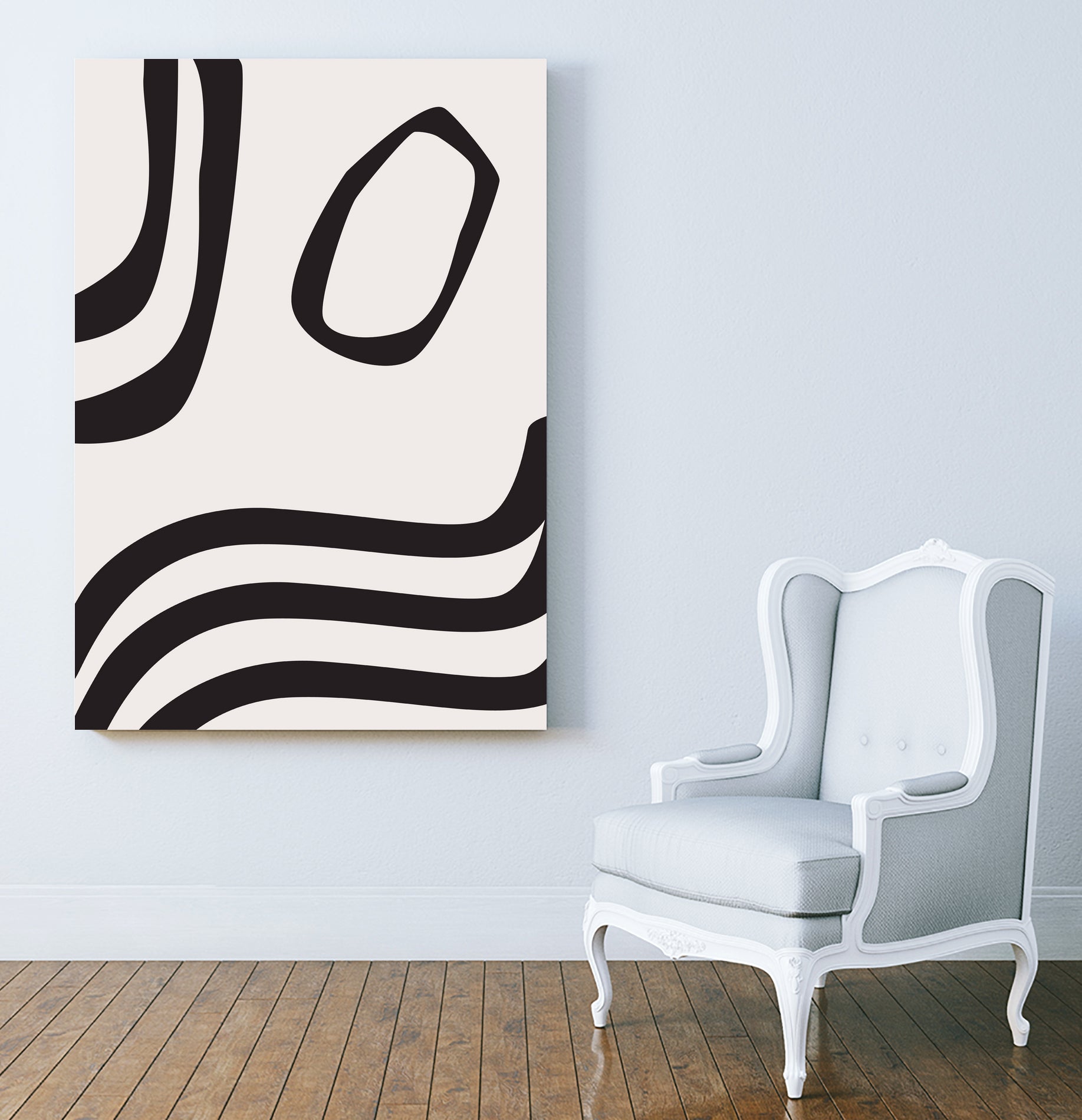 Black Curves by Sally Ann Moss on GIANT ART - line art abstract