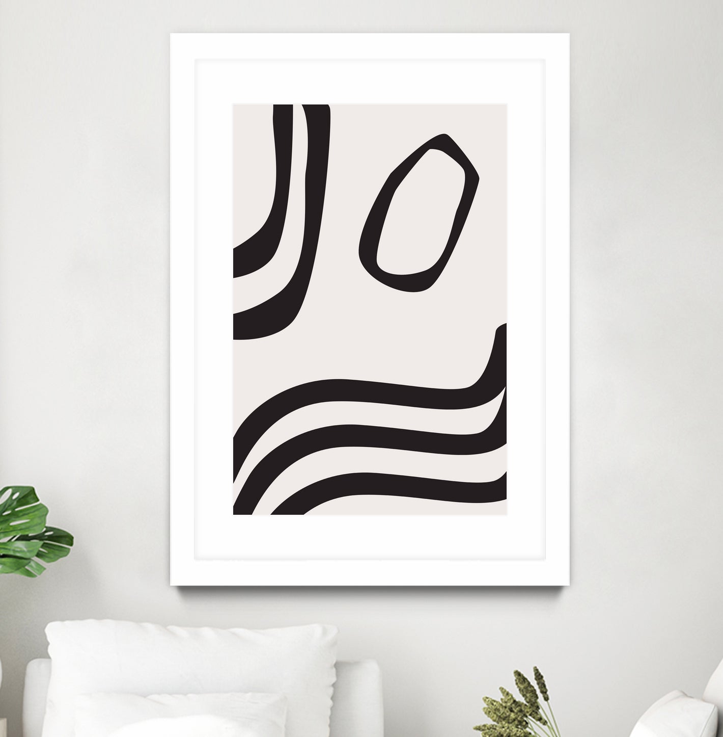 Black Curves by Sally Ann Moss on GIANT ART - line art abstract