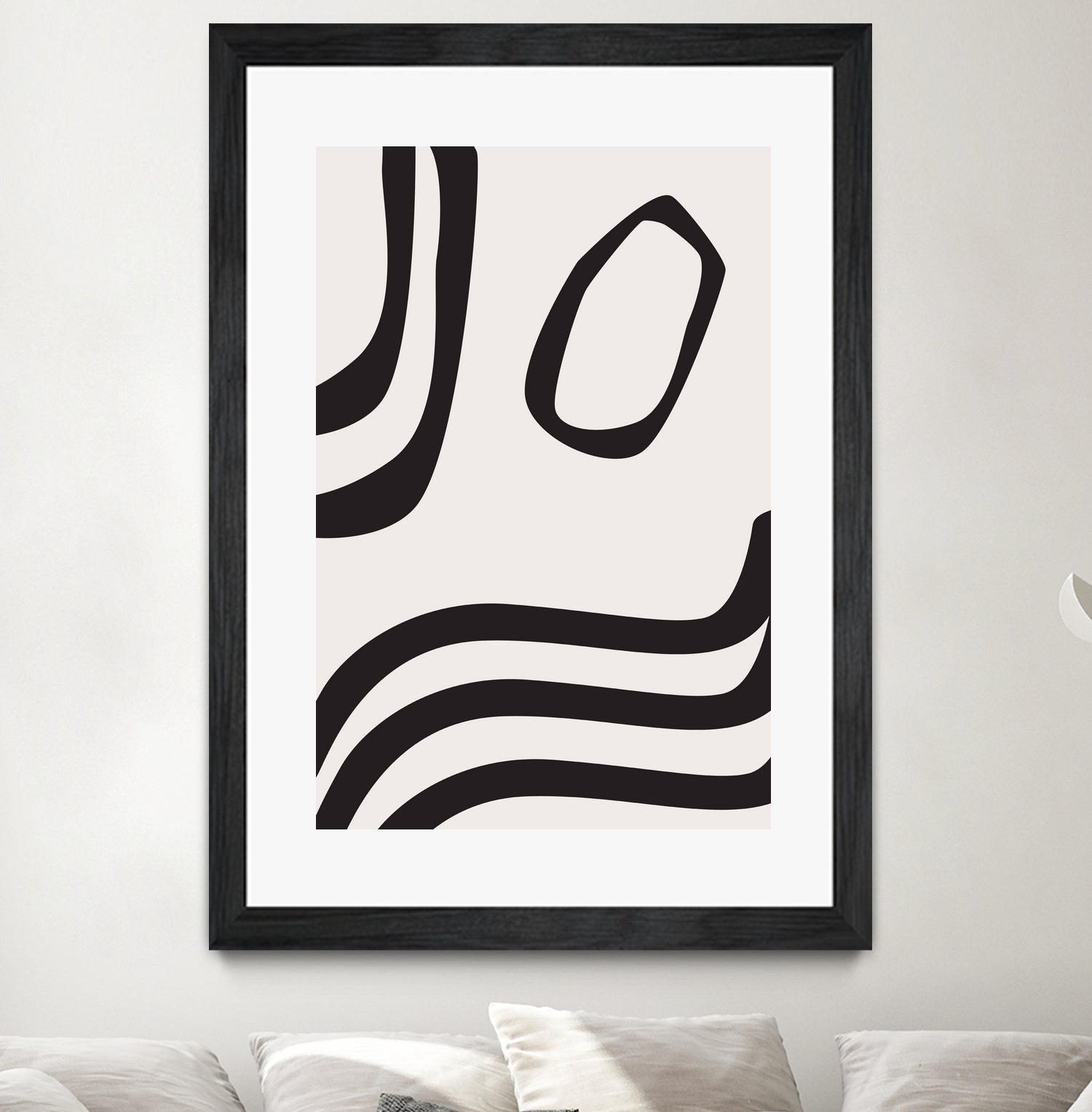 Black Curves by Sally Ann Moss on GIANT ART - line art abstract