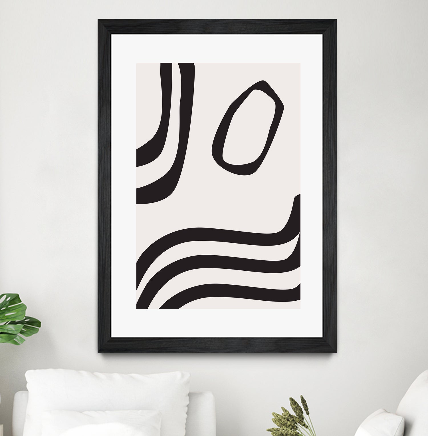 Black Curves by Sally Ann Moss on GIANT ART - line art abstract