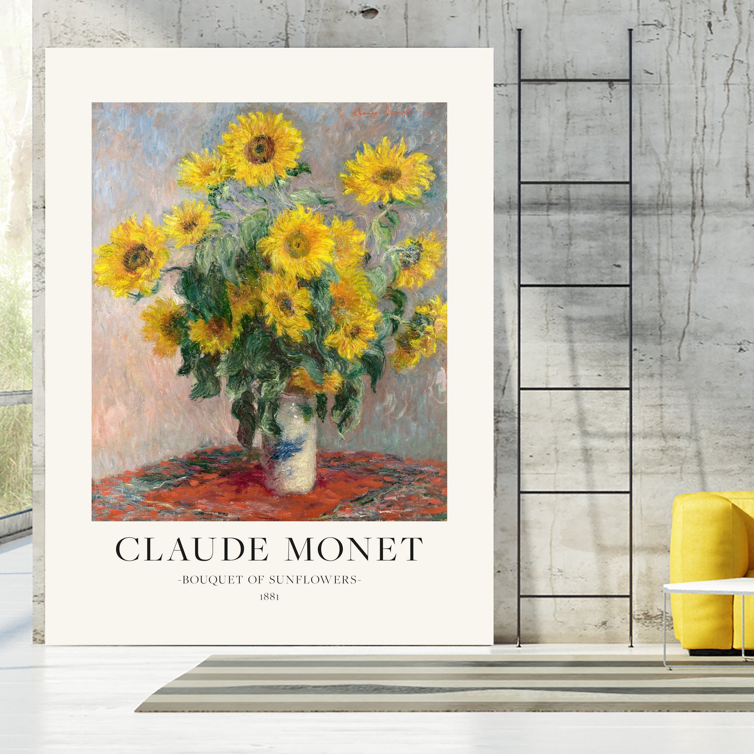 Bouquet Of Sunflowers by Claude Monet on GIANT ART - claude monet paintings claude monet