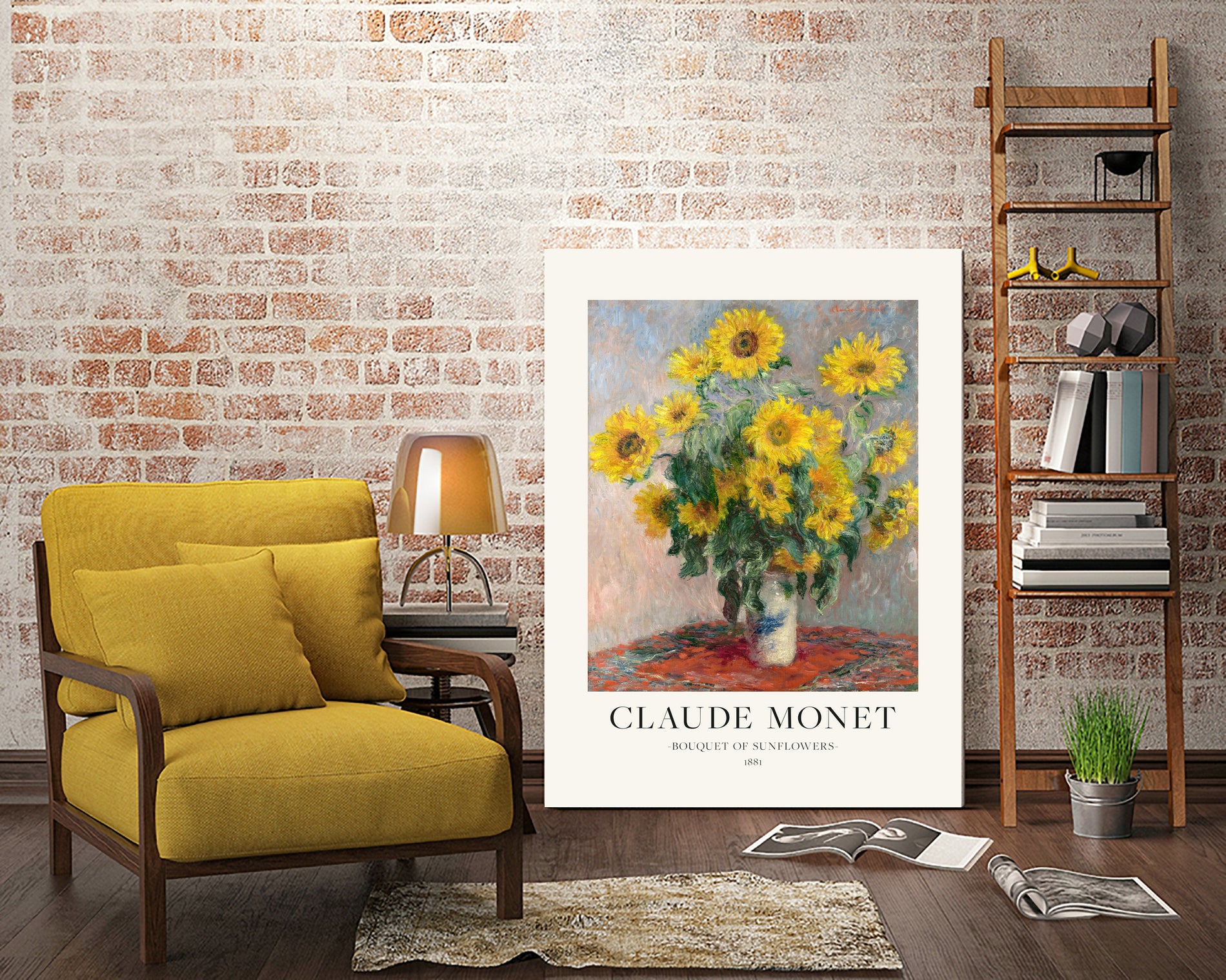 Bouquet Of Sunflowers by Claude Monet on GIANT ART - claude monet paintings claude monet