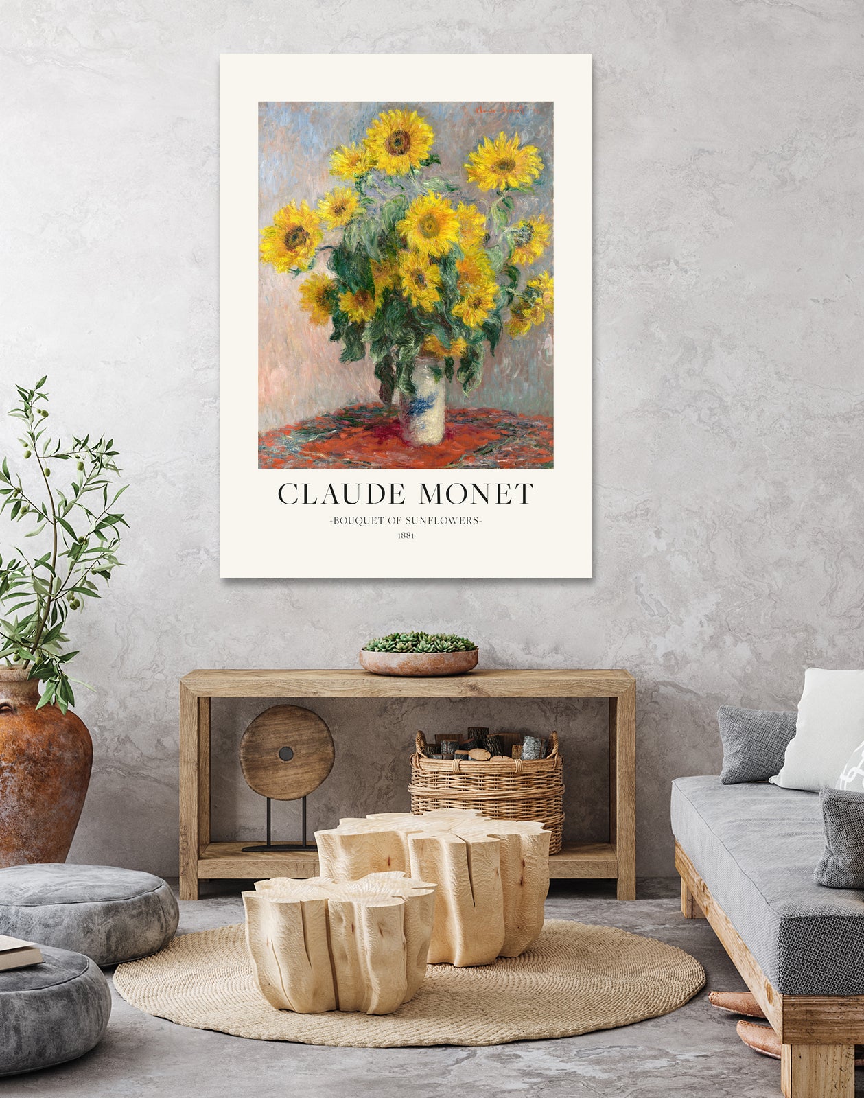 Bouquet Of Sunflowers by Claude Monet on GIANT ART - claude monet paintings claude monet