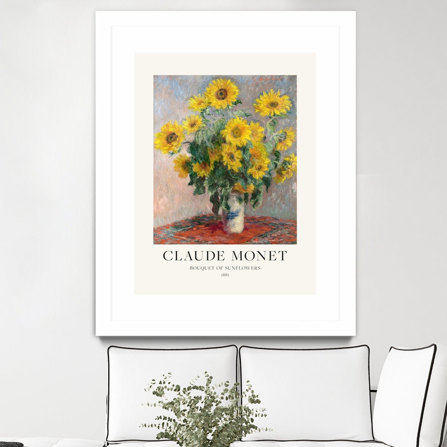 Bouquet Of Sunflowers by Claude Monet on GIANT ART - claude monet paintings claude monet