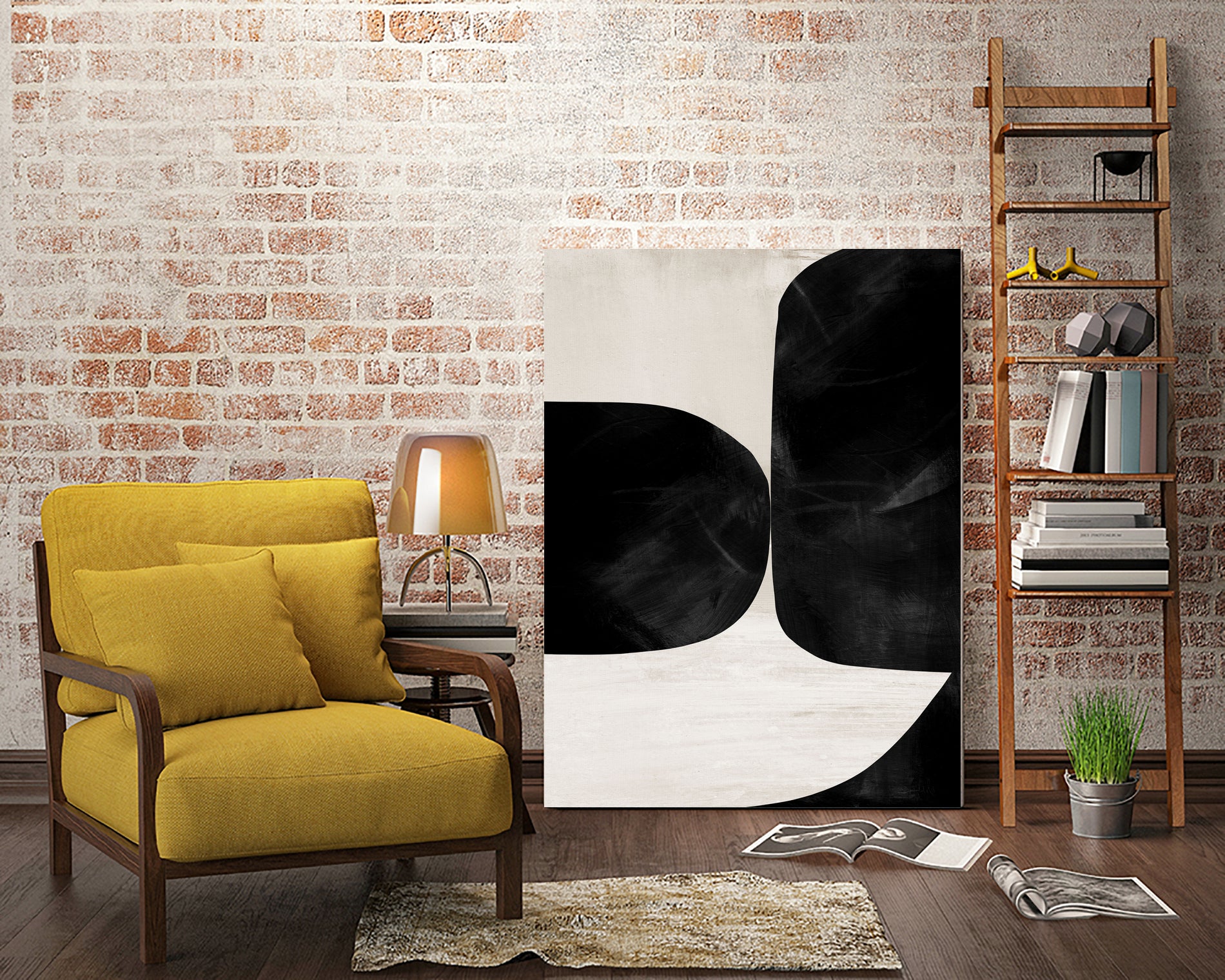 Night No2 by Dan on GIANT ART - abstract bw