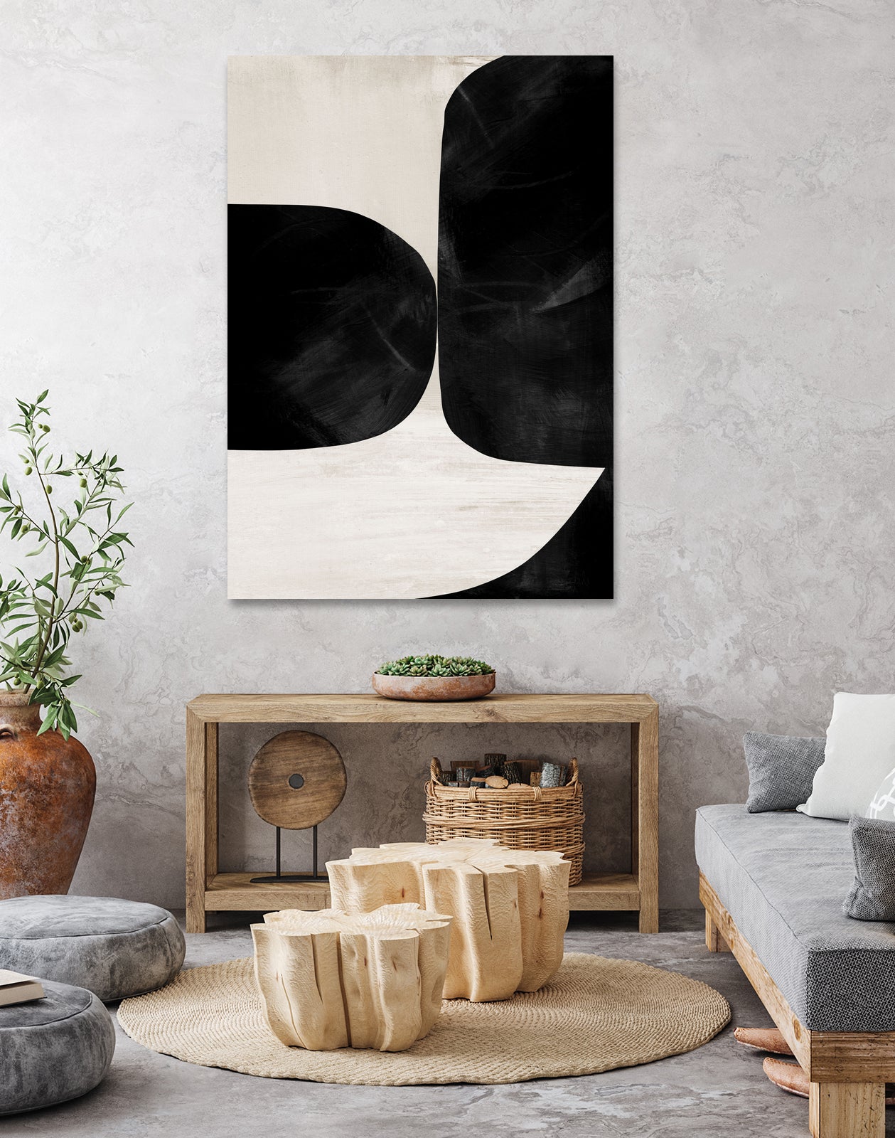 Night No2 by Dan on GIANT ART - abstract bw