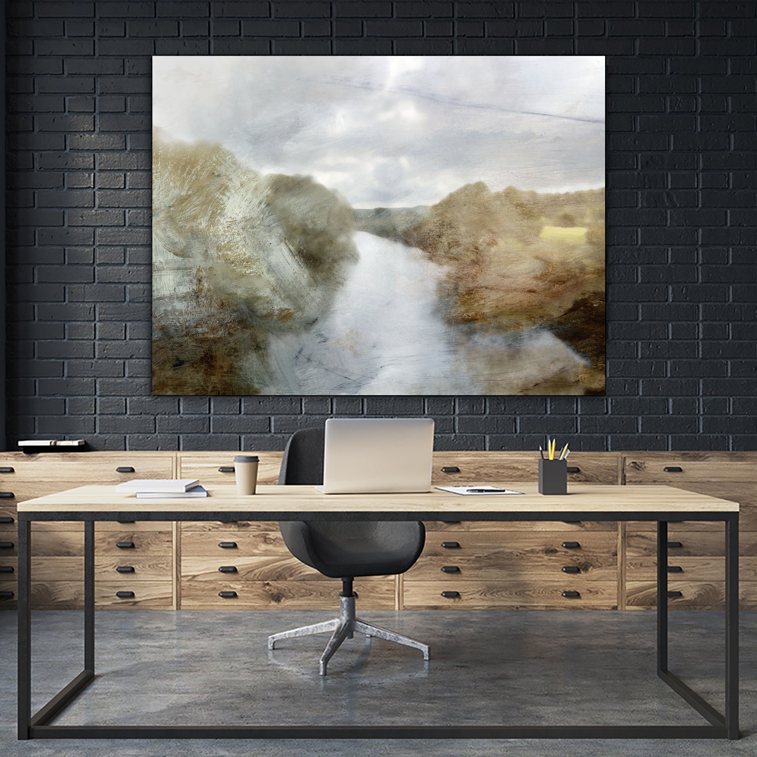 River by Dan Hobday on GIANT ART - abstract dan hobday