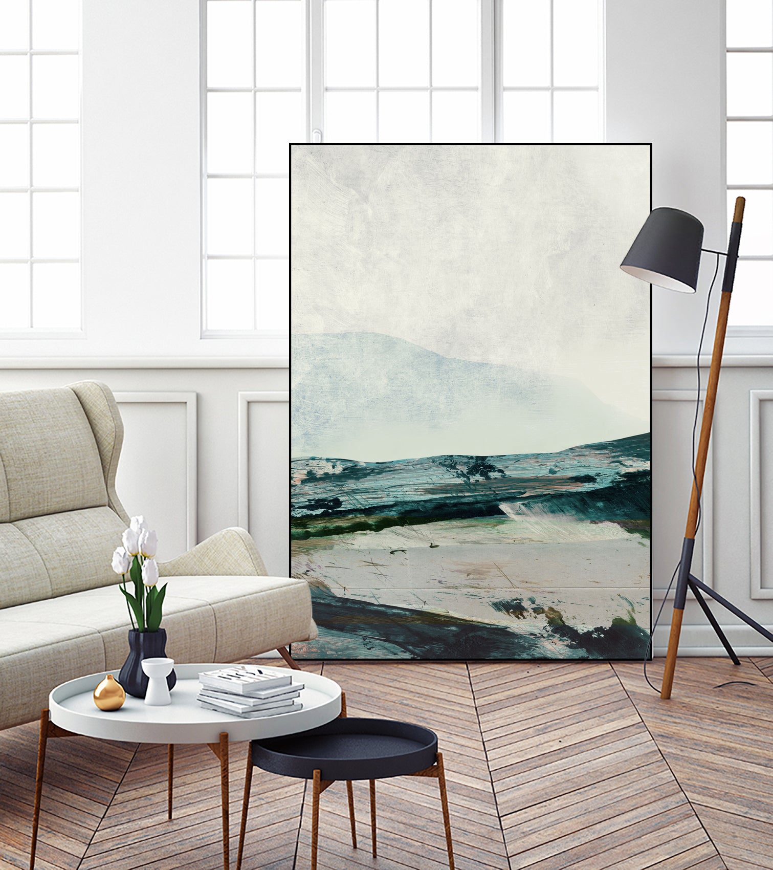 Mountains by Dan hobday on GIANT ART - abstract