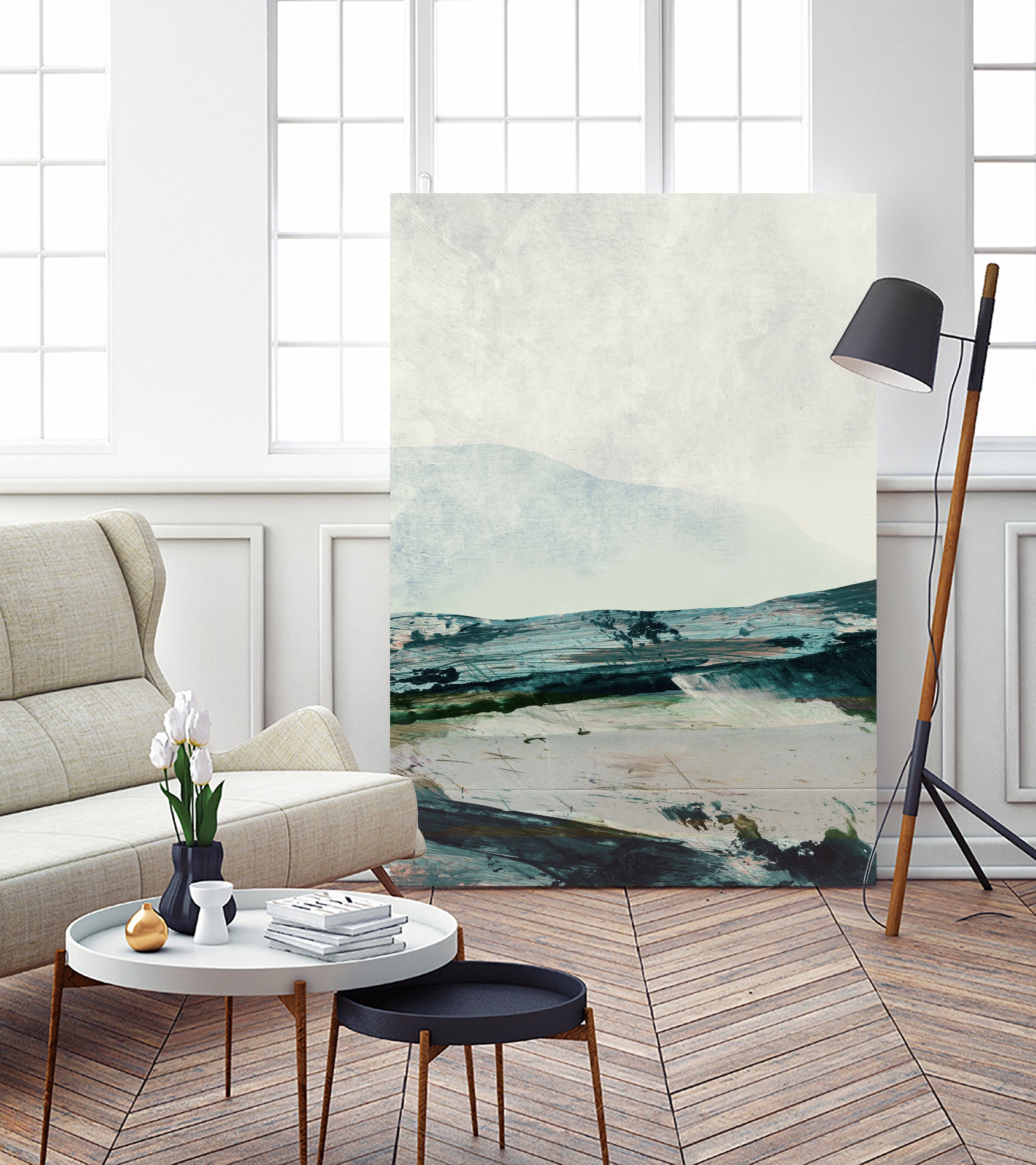 Mountains by Dan hobday on GIANT ART - abstract