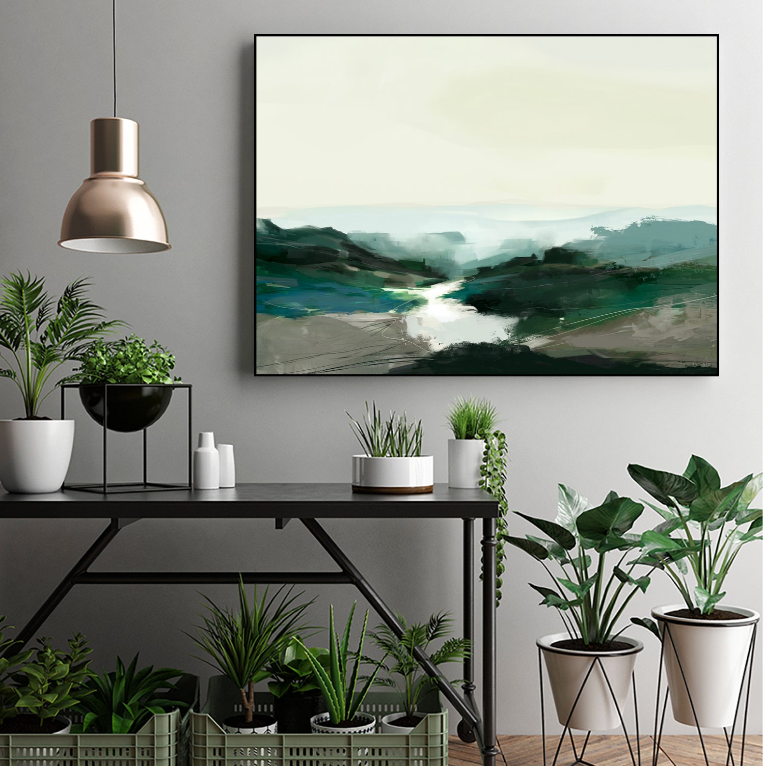 Highland View by Dan Hobday on GIANT ART - nature and landscapes landscape